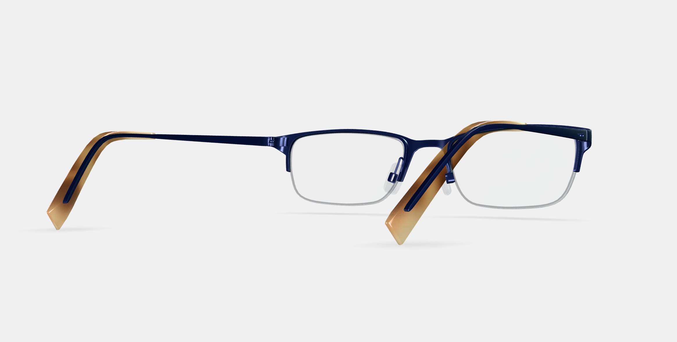 Caldwell Eyeglasses in Brushed Navy 3D model_6