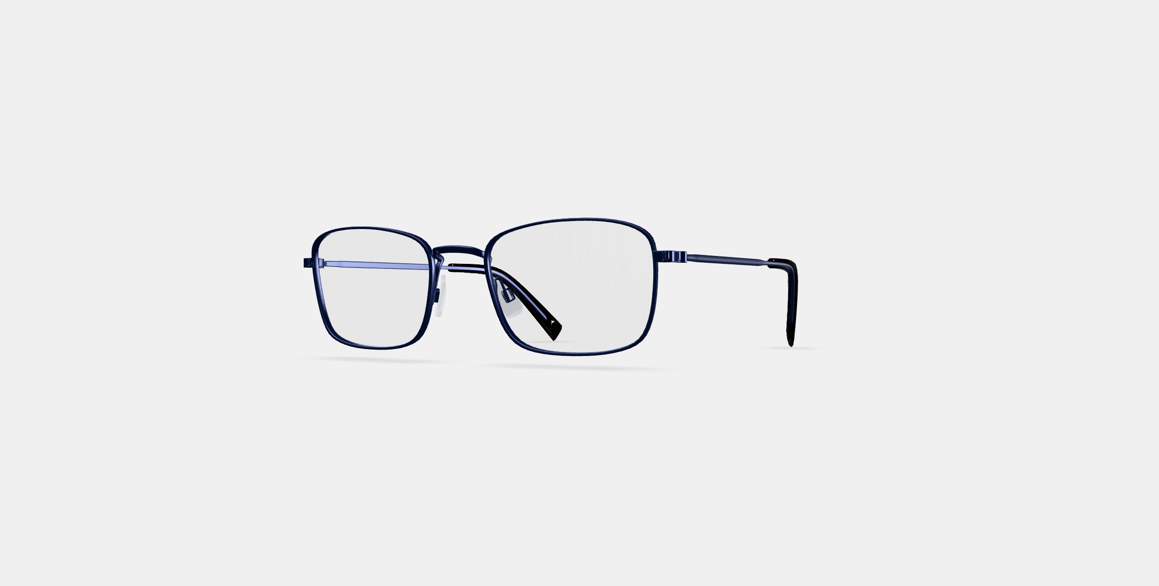 Thurston Eyeglasses in Brushed Navy 3D model_12
