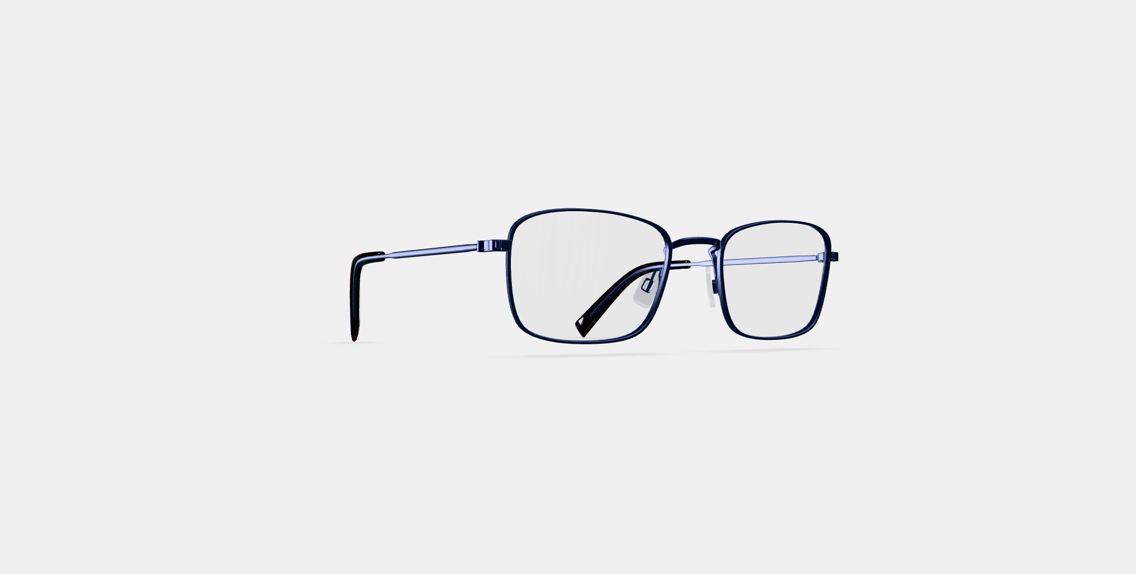 Thurston Eyeglasses in Brushed Navy 3D model_2