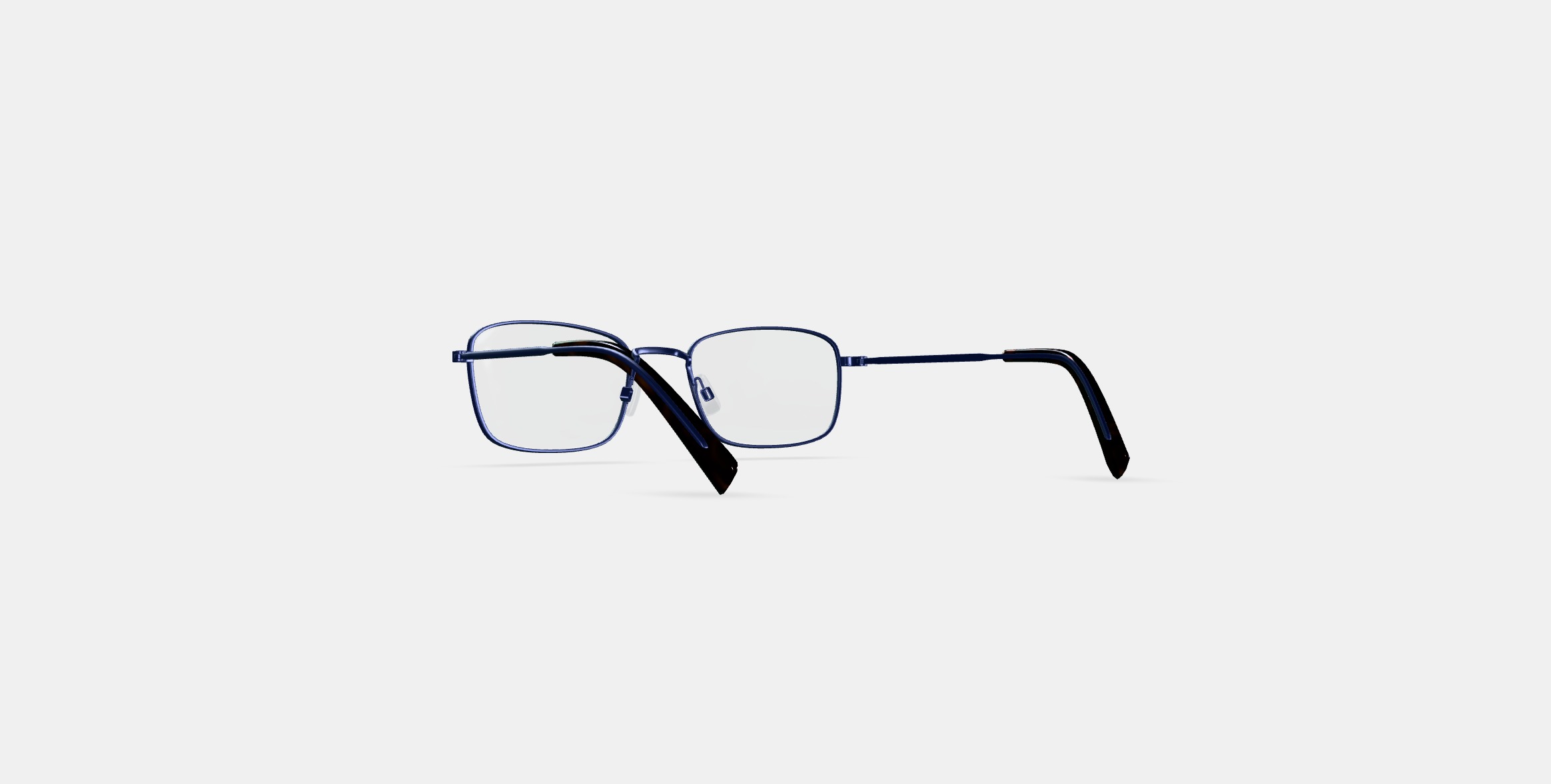 Thurston Eyeglasses in Brushed Navy 3D model_16