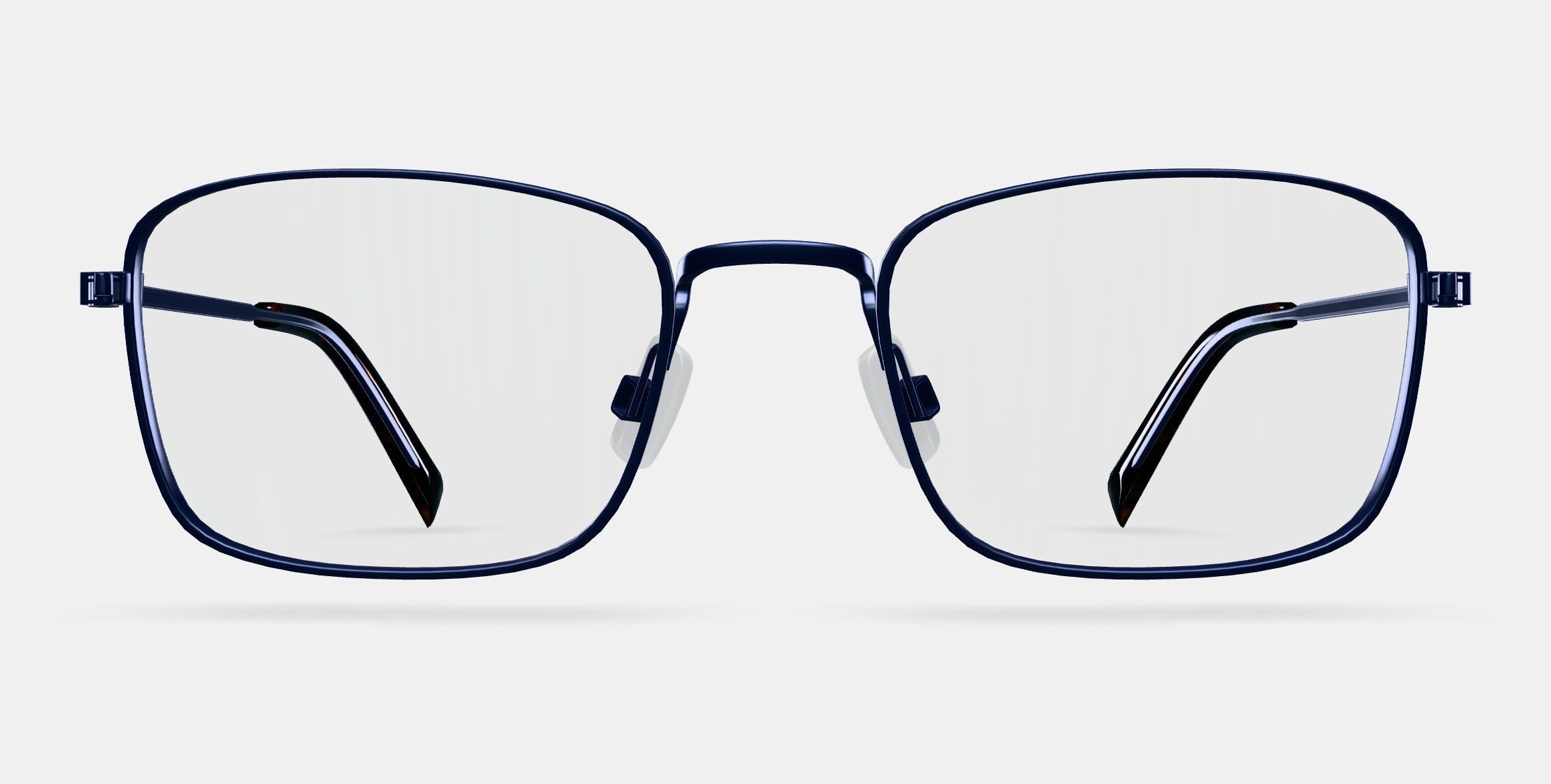 Thurston Eyeglasses in Brushed Navy 3D model_11