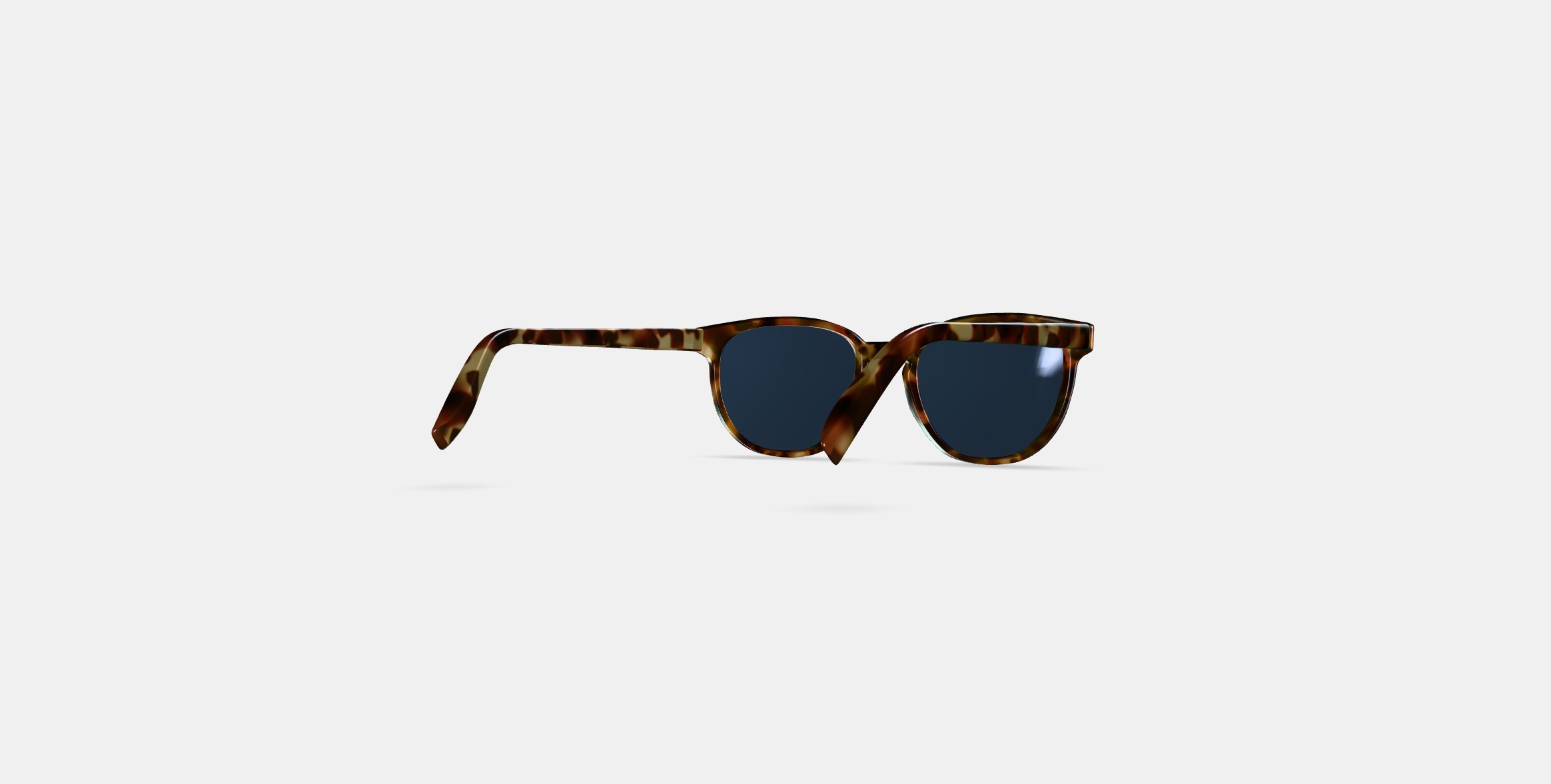 Sydney Sunglasses in Brioche Tortoise 3D model_5