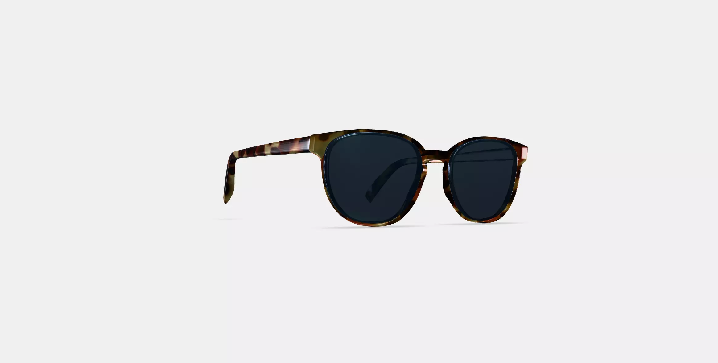 Sydney Sunglasses in Brioche Tortoise 3D model_0