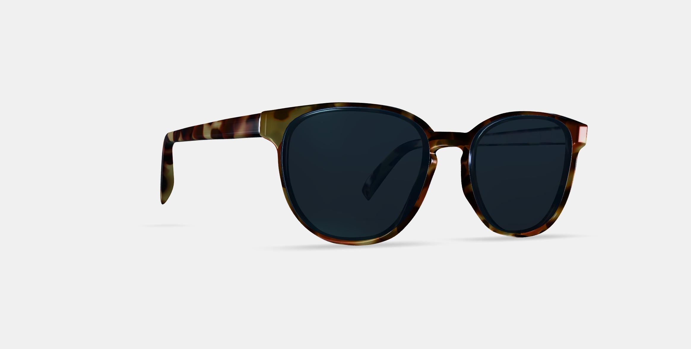 Sydney Sunglasses in Brioche Tortoise 3D model_9