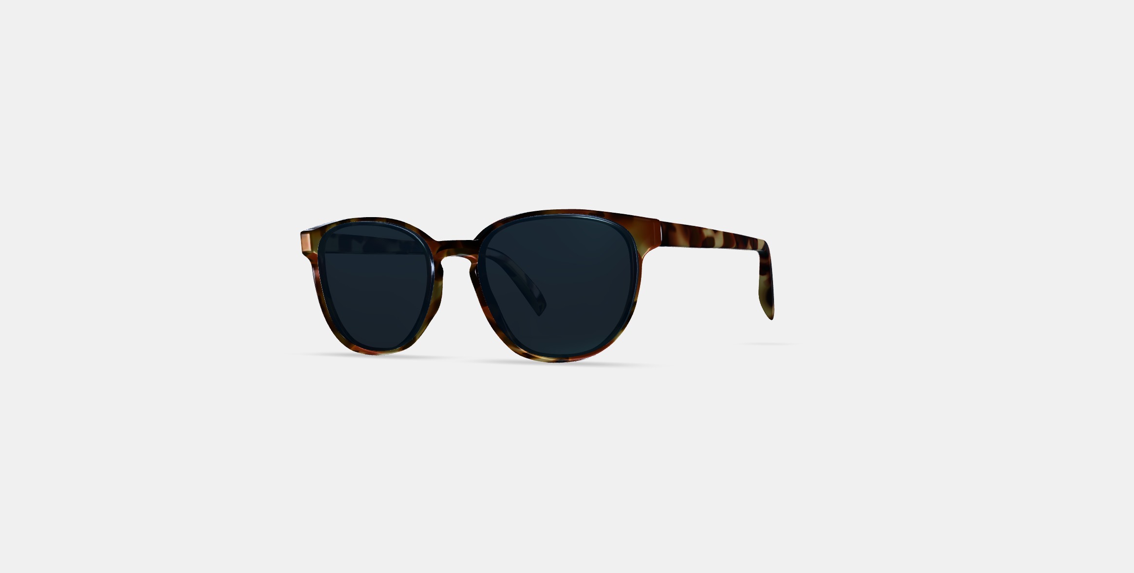 Sydney Sunglasses in Brioche Tortoise 3D model_12