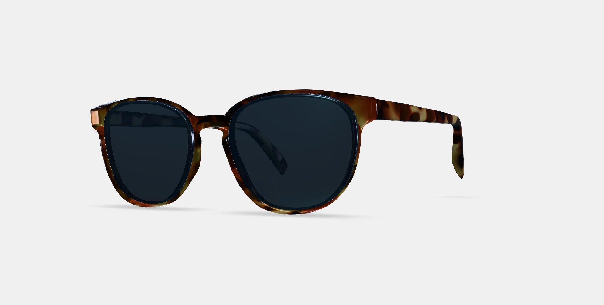 Sydney Sunglasses in Brioche Tortoise 3D model_13