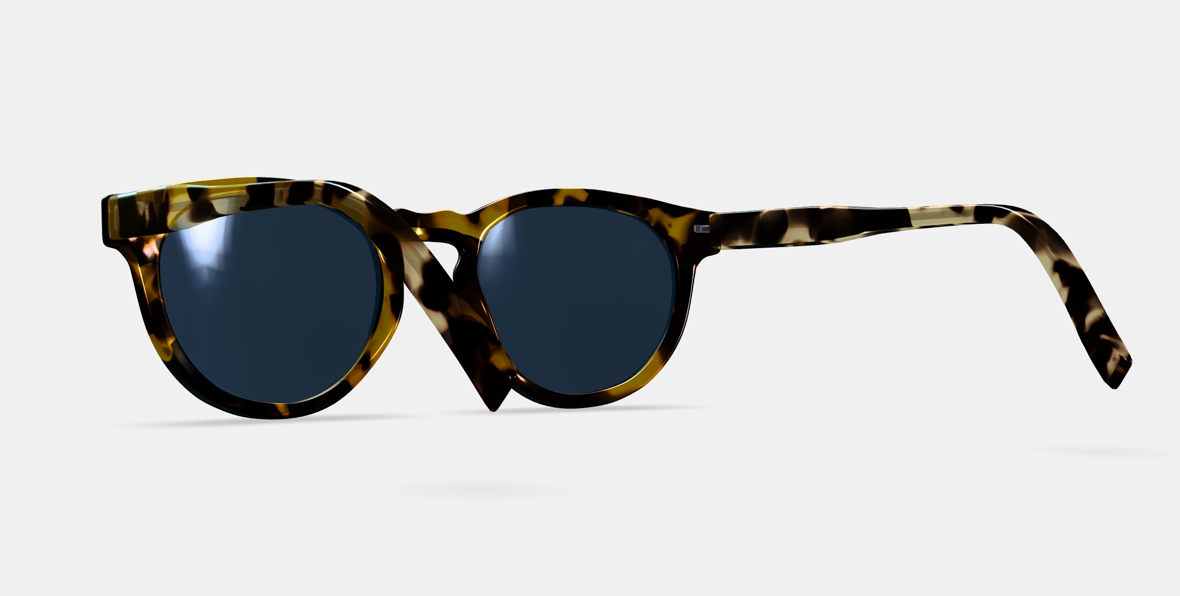 Hayes Sunglasses in Mesquite Tortoise 3D model_3