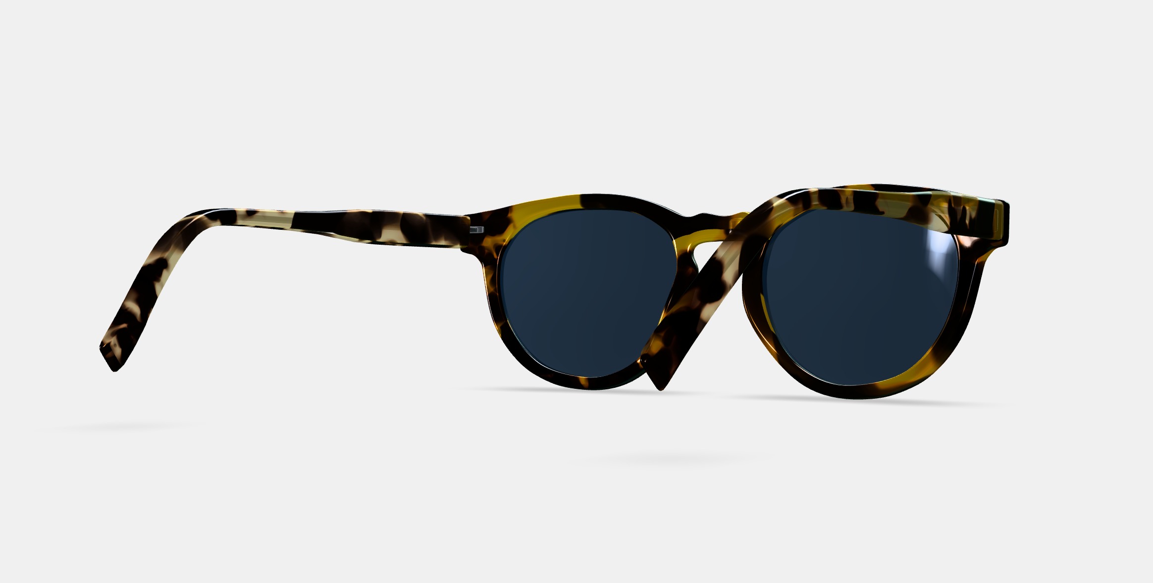 Hayes Sunglasses in Mesquite Tortoise 3D model_6