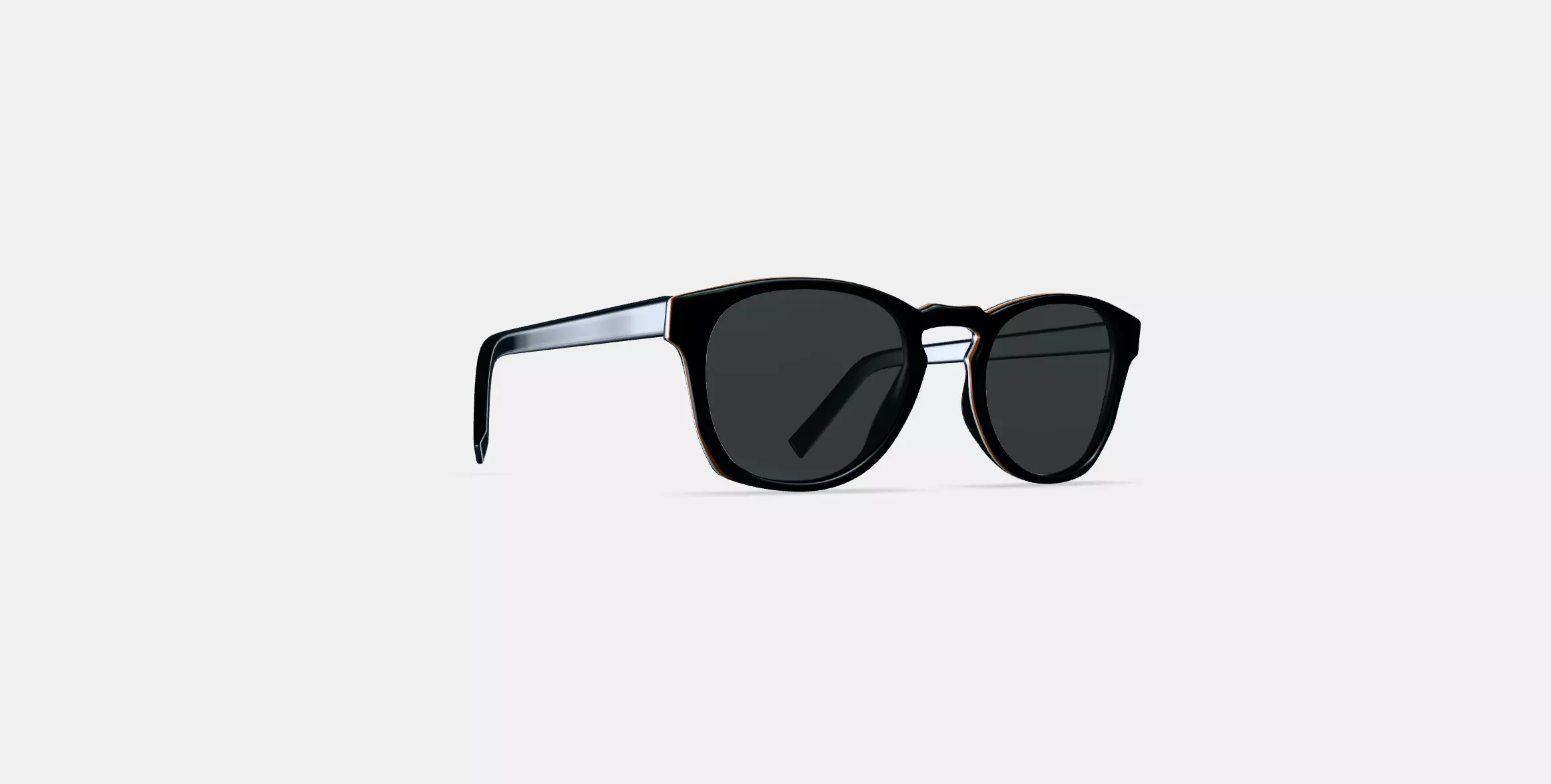 Topper Sunglasses in Black Matte Eclipse 3D model_0