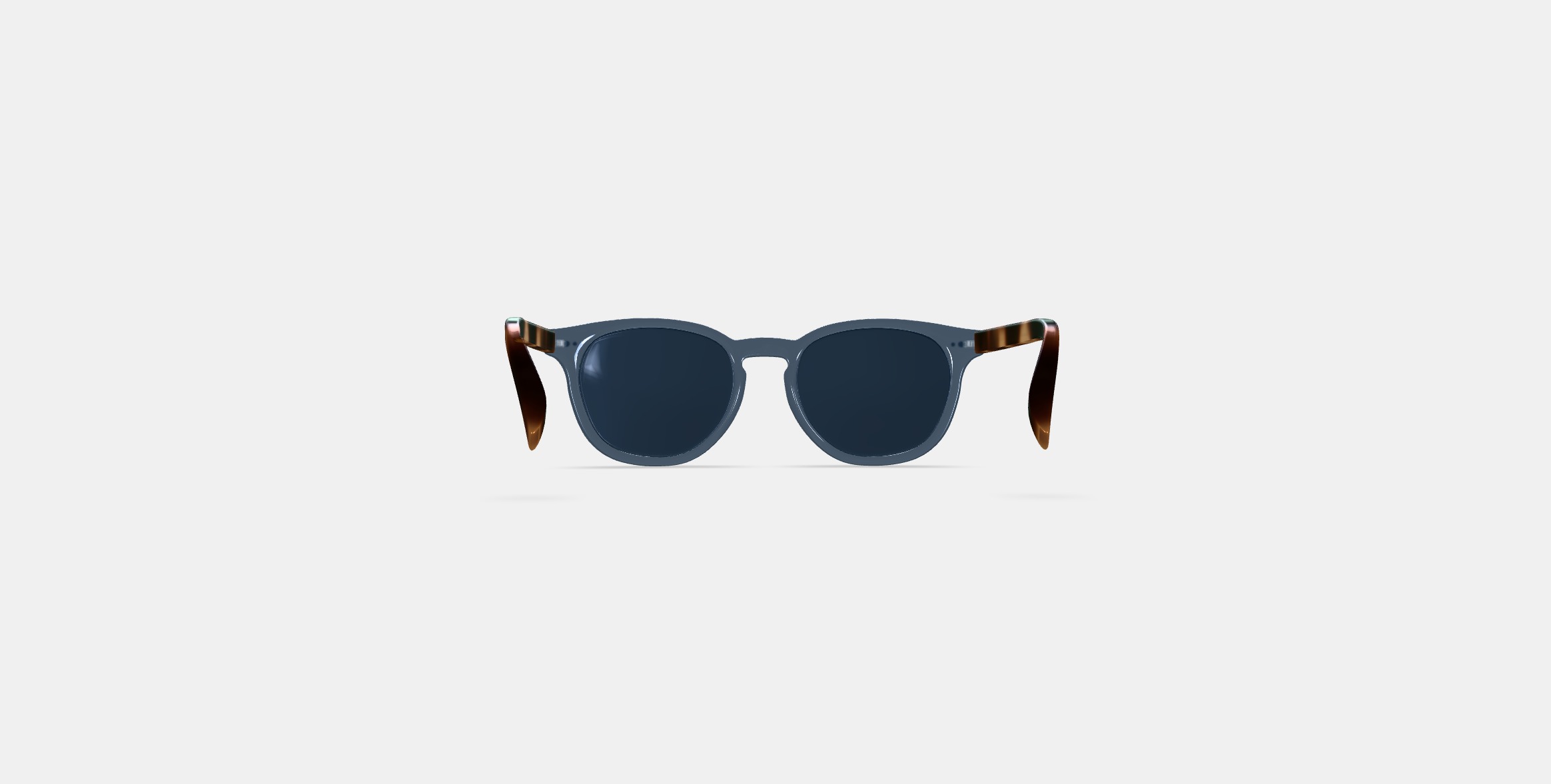 Toddy Sunglasses in Azure Crystal with Oak Barrel 3D model_14