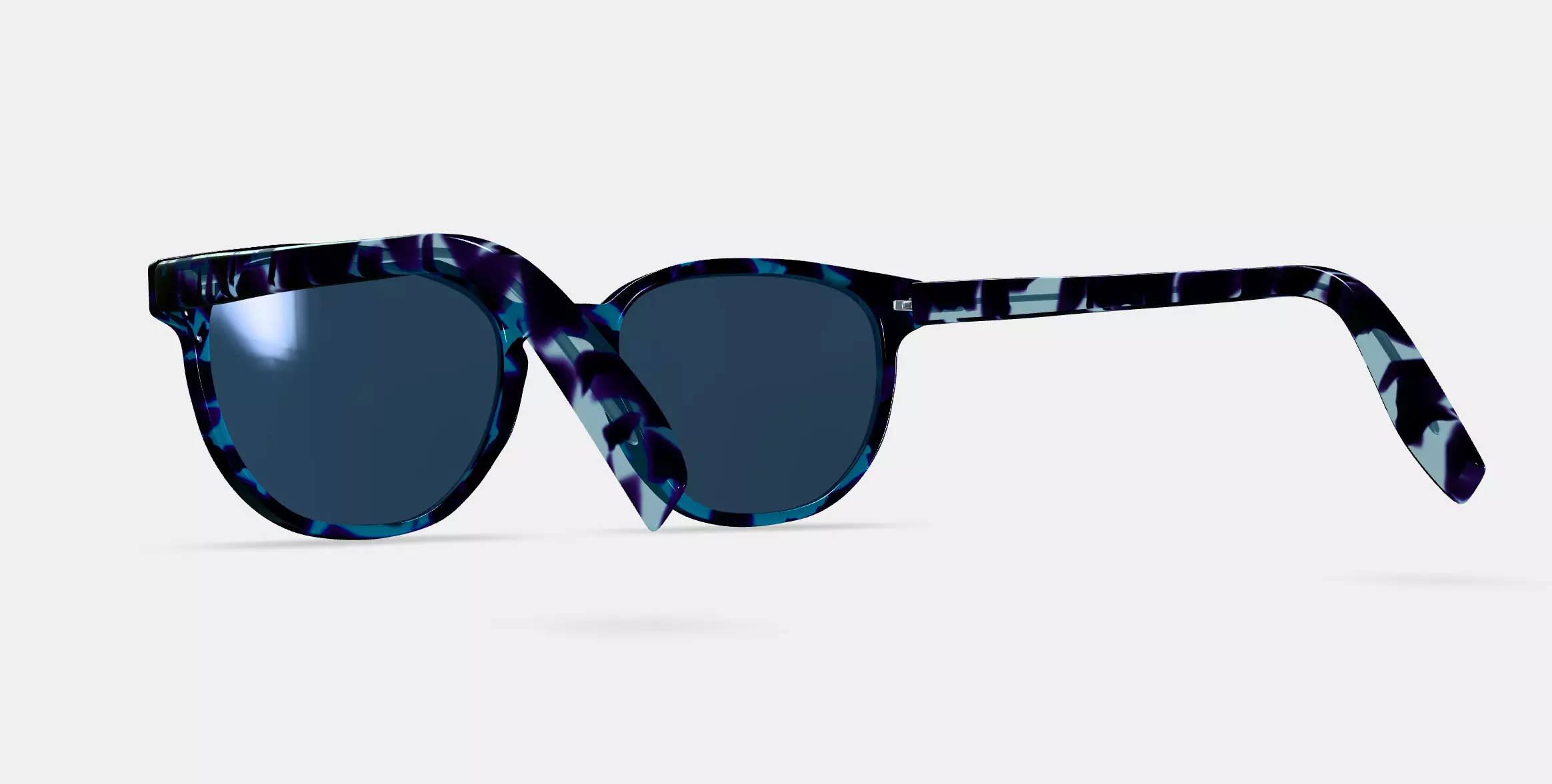 Sydney Sunglasses in Riverbed Tortoise 3D model_0