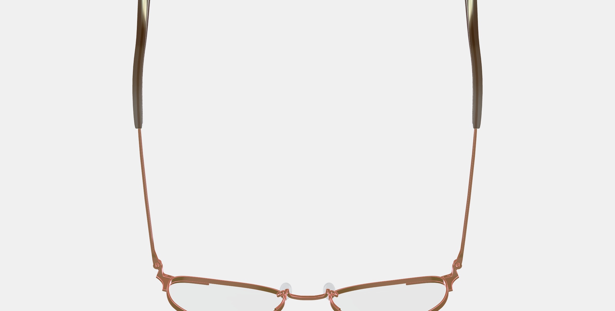 Ava Eyeglasses in Rose Gold 3D model_7