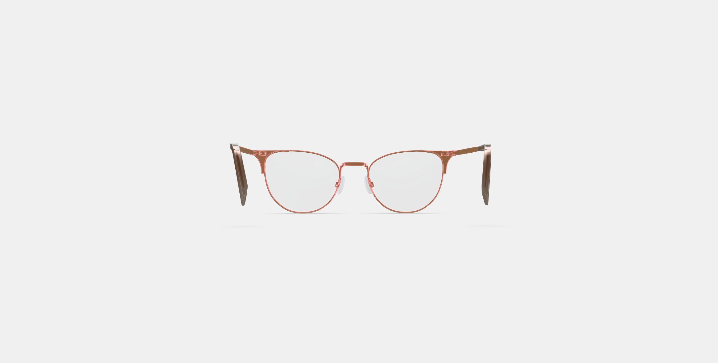 Ava Eyeglasses in Rose Gold 3D model_13