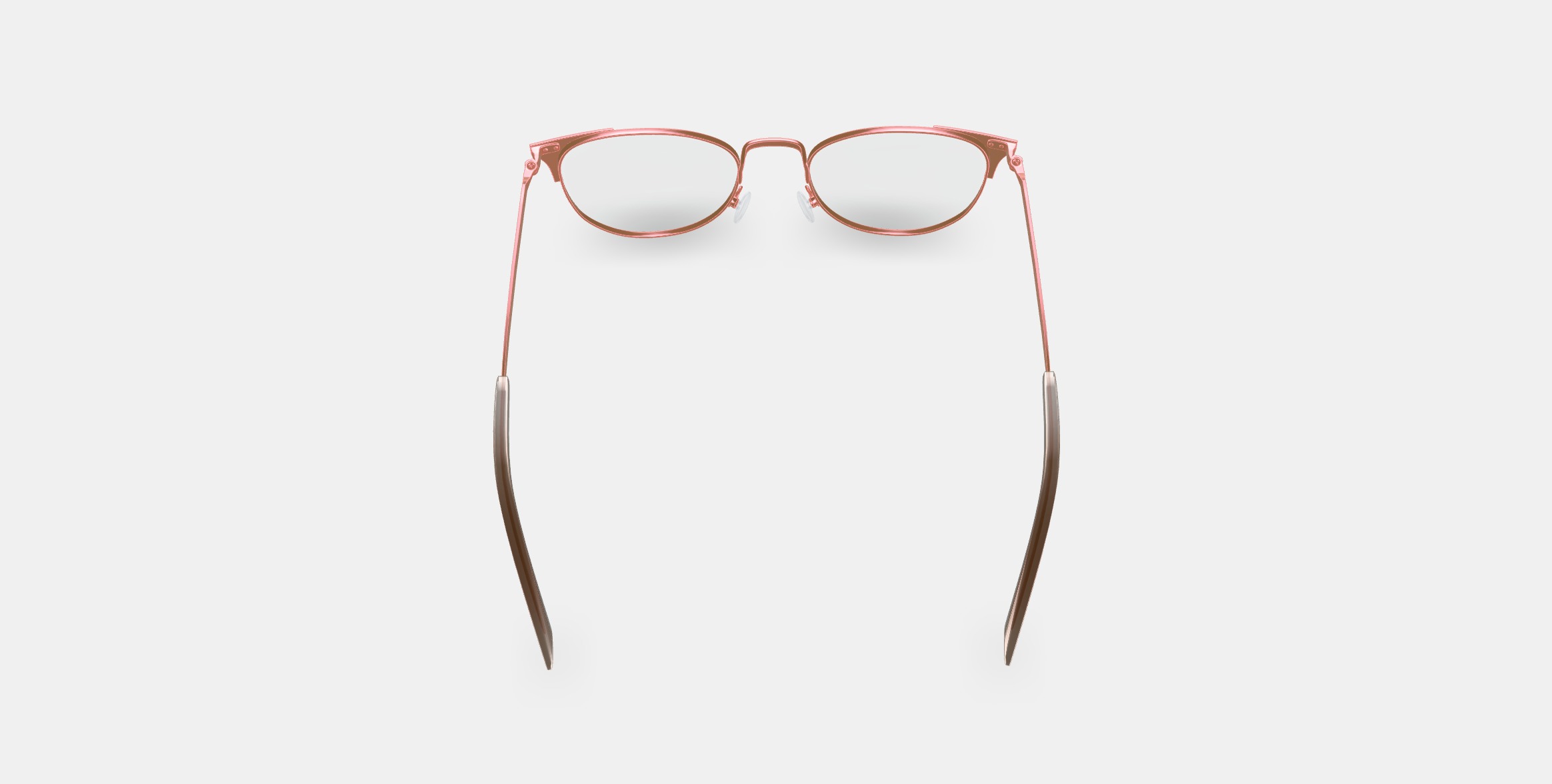 Ava Eyeglasses in Rose Gold 3D model_3