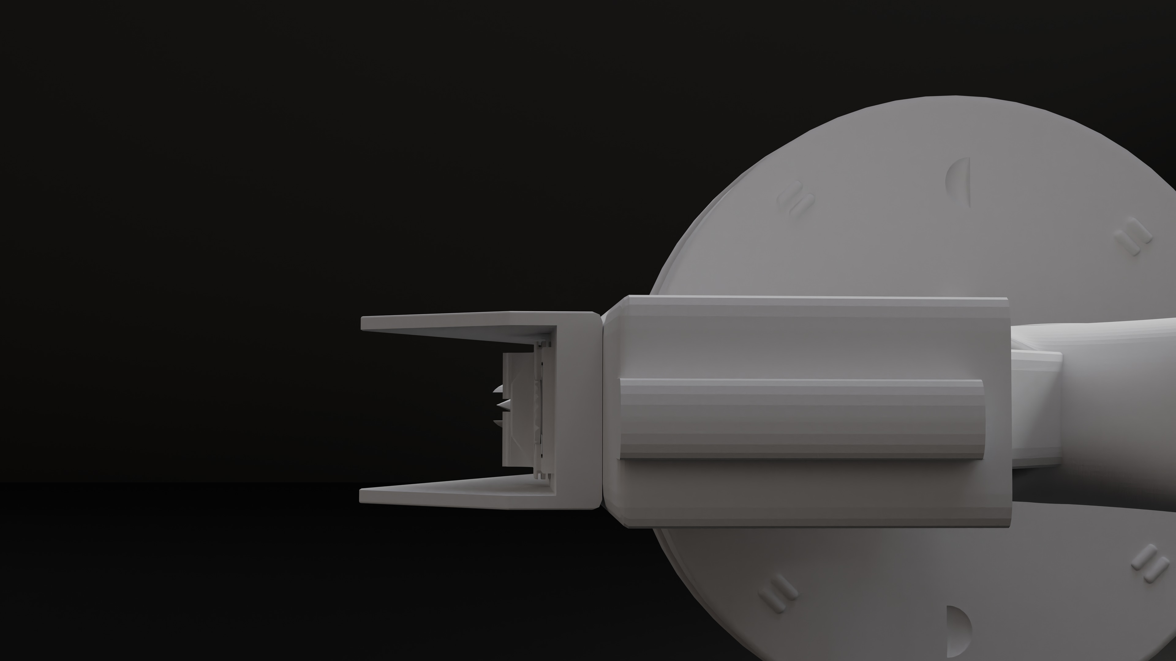 Tommy Gun Low Poly Model With Round Mag Low-poly 3D model_15