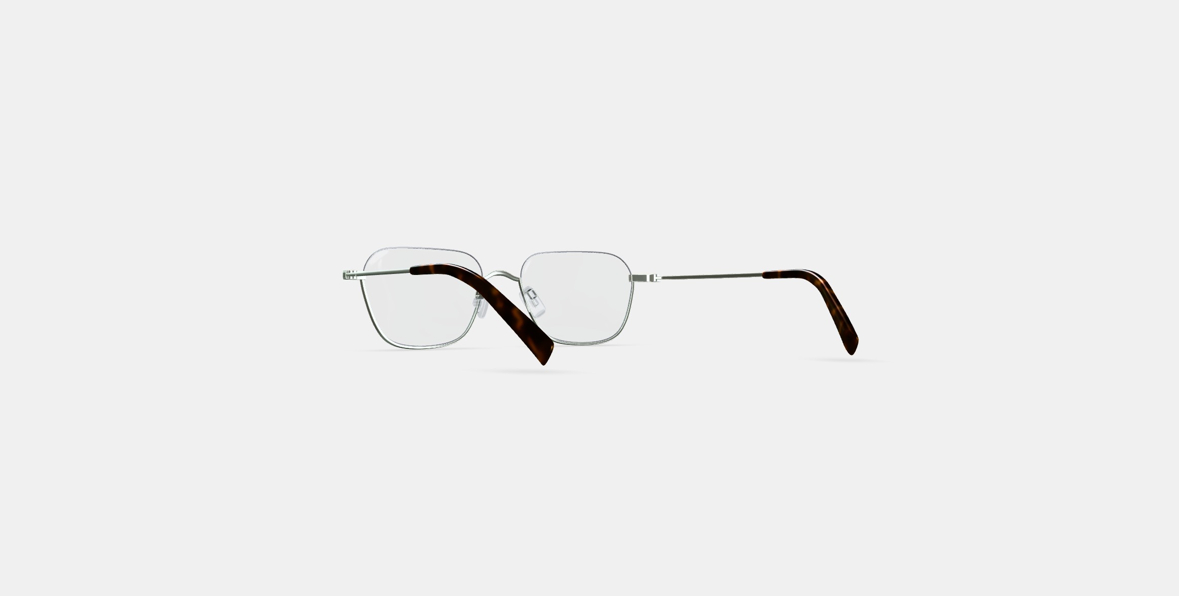 Healey Eyeglasses in Polished Silver 3D model_16