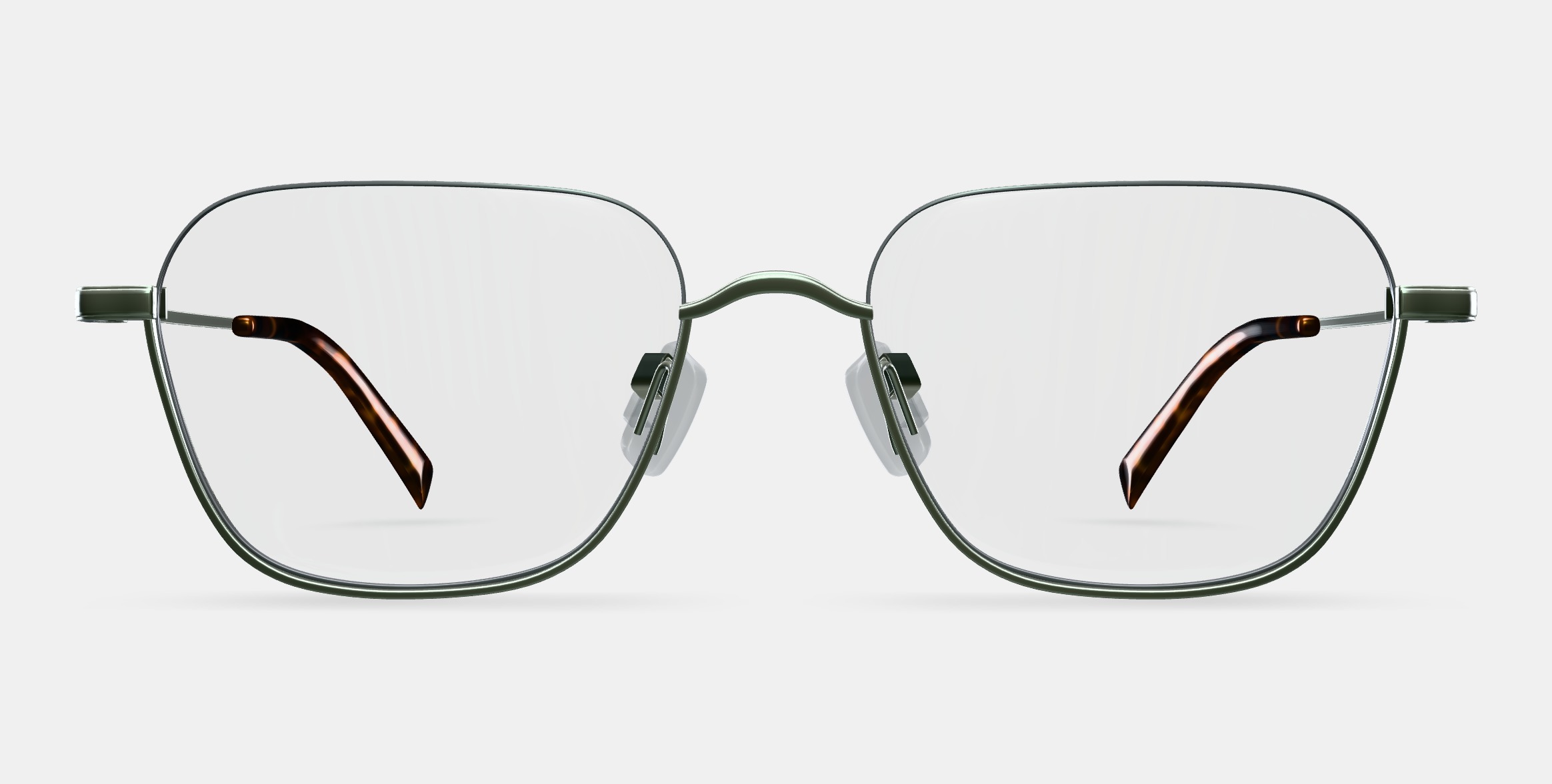 Healey Eyeglasses in Polished Silver 3D model_11