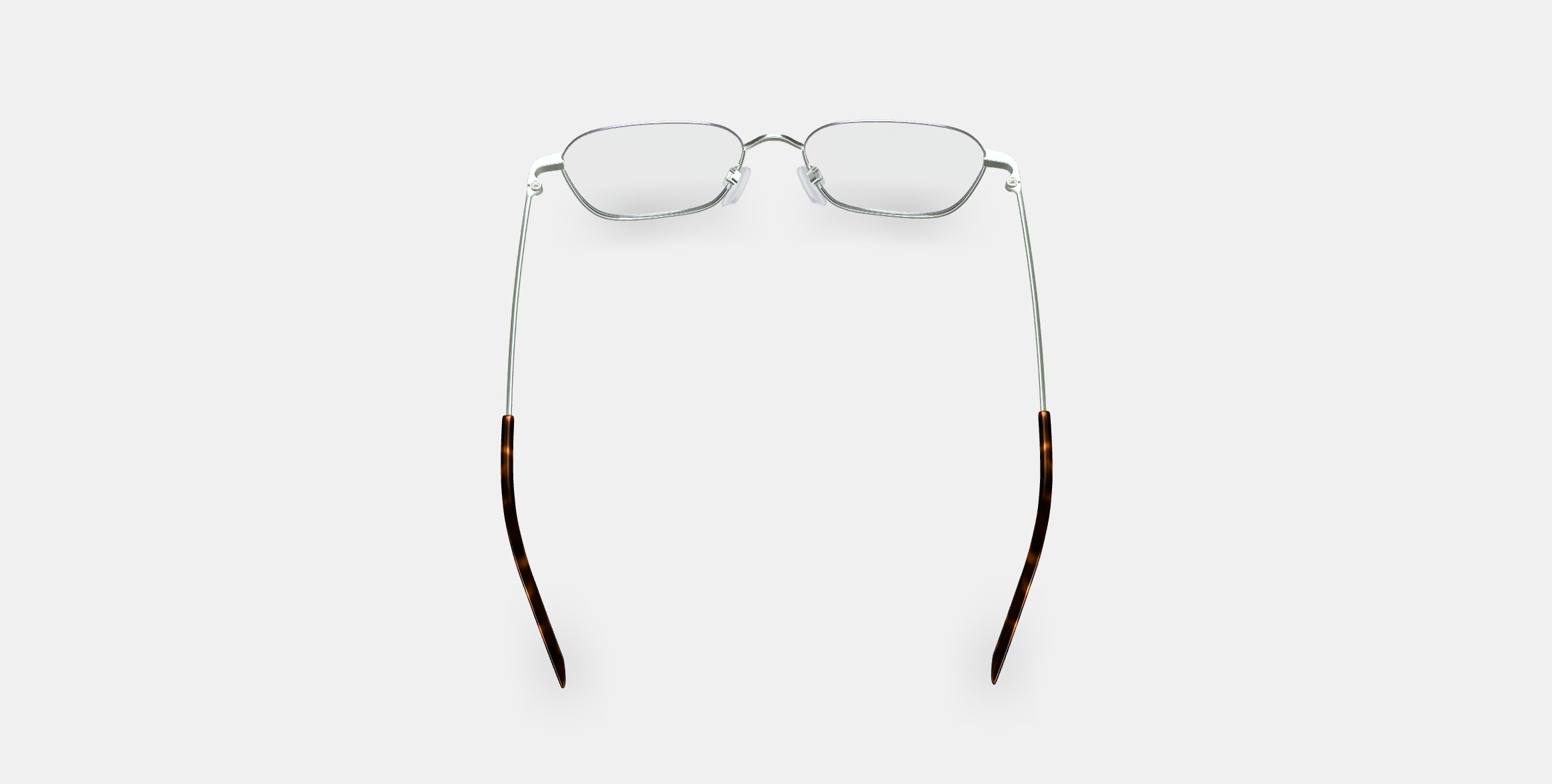 Healey Eyeglasses in Polished Silver 3D model_3