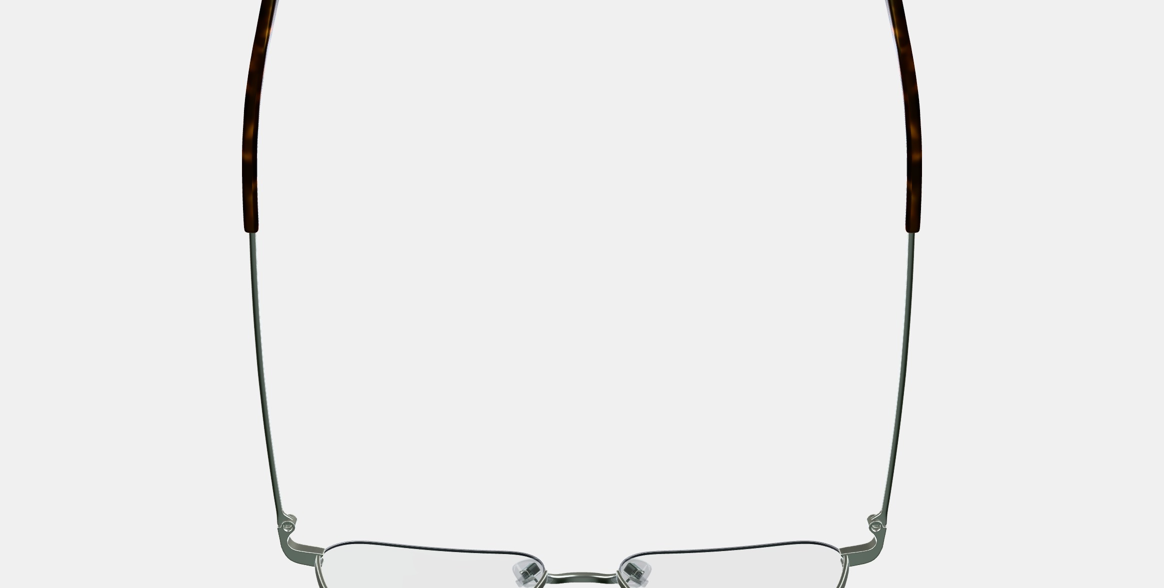 Healey Eyeglasses in Polished Silver 3D model_8