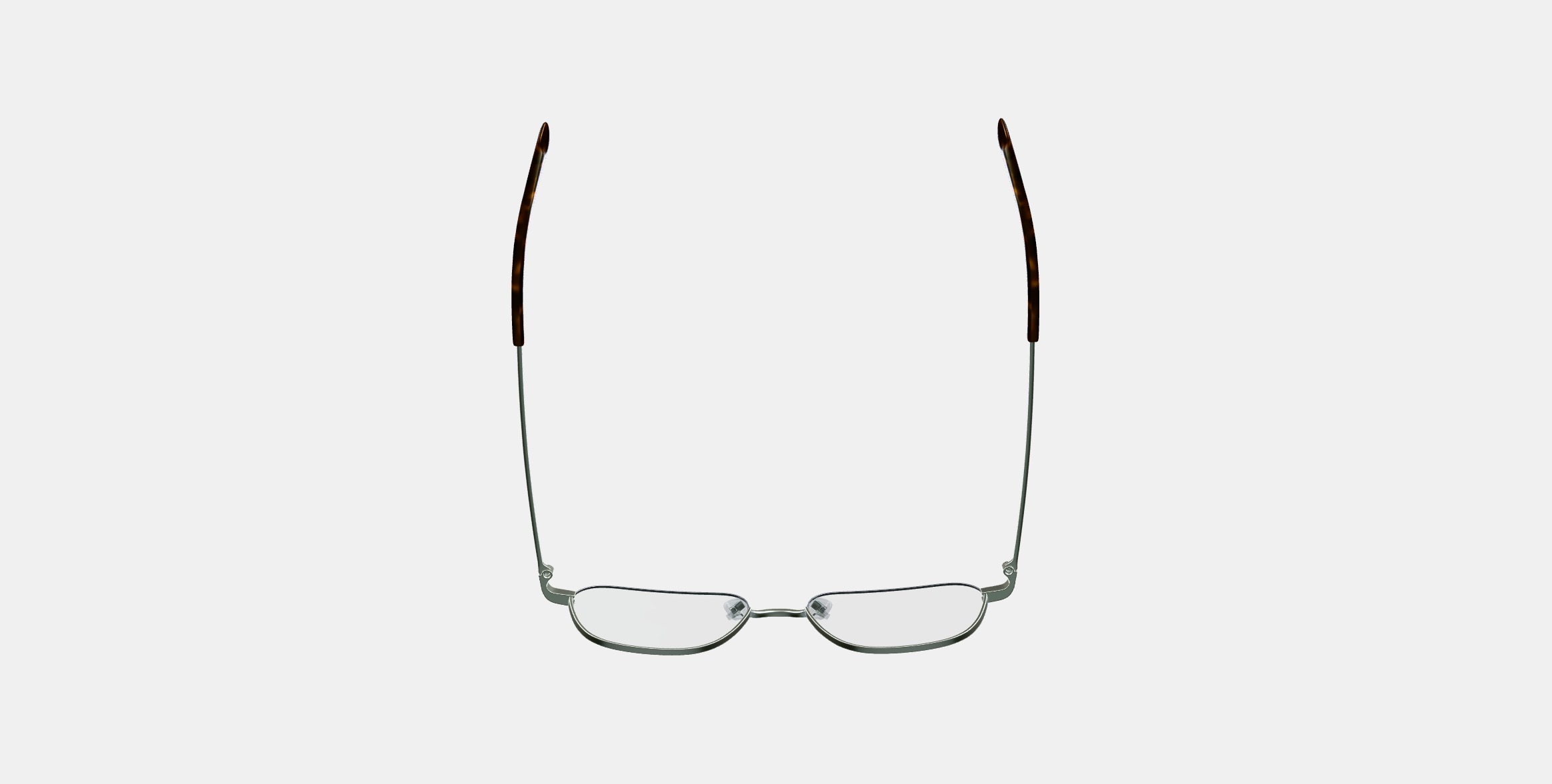 Healey Eyeglasses in Polished Silver 3D model_7