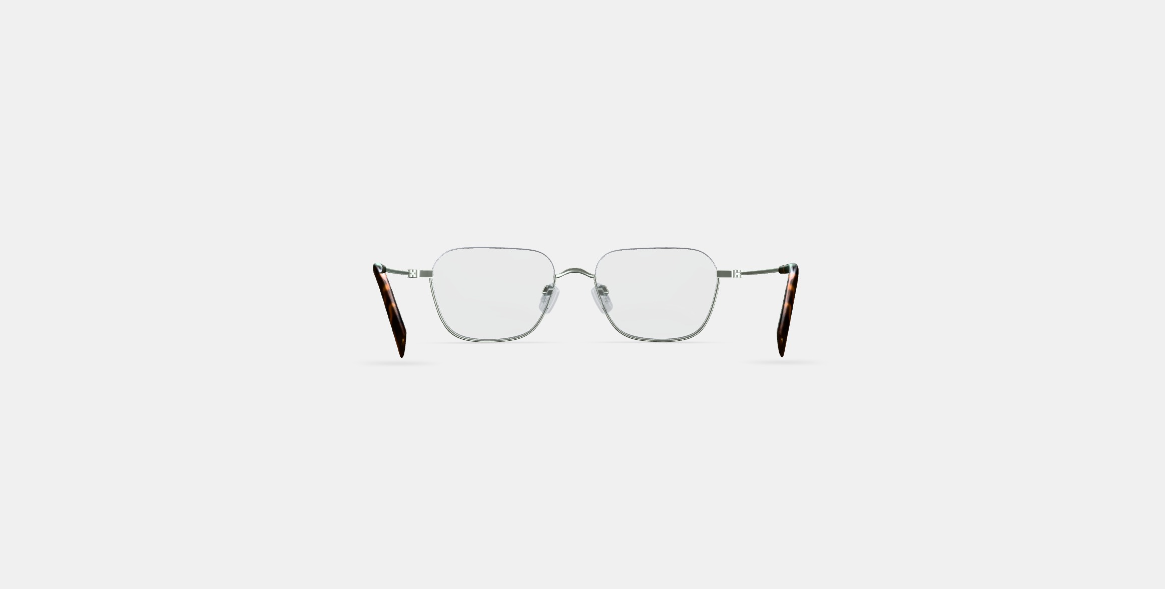 Healey Eyeglasses in Polished Silver 3D model_14
