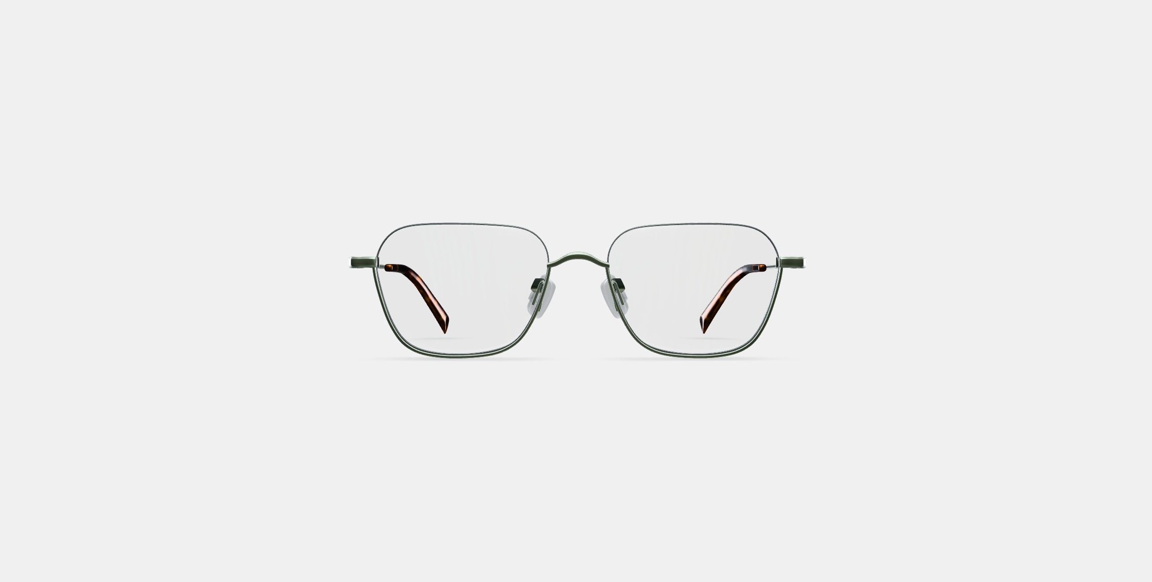 Healey Eyeglasses in Polished Silver 3D model_10