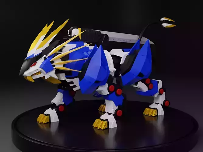 Zoids Murasame Liger Toy Model Low-poly 3D model