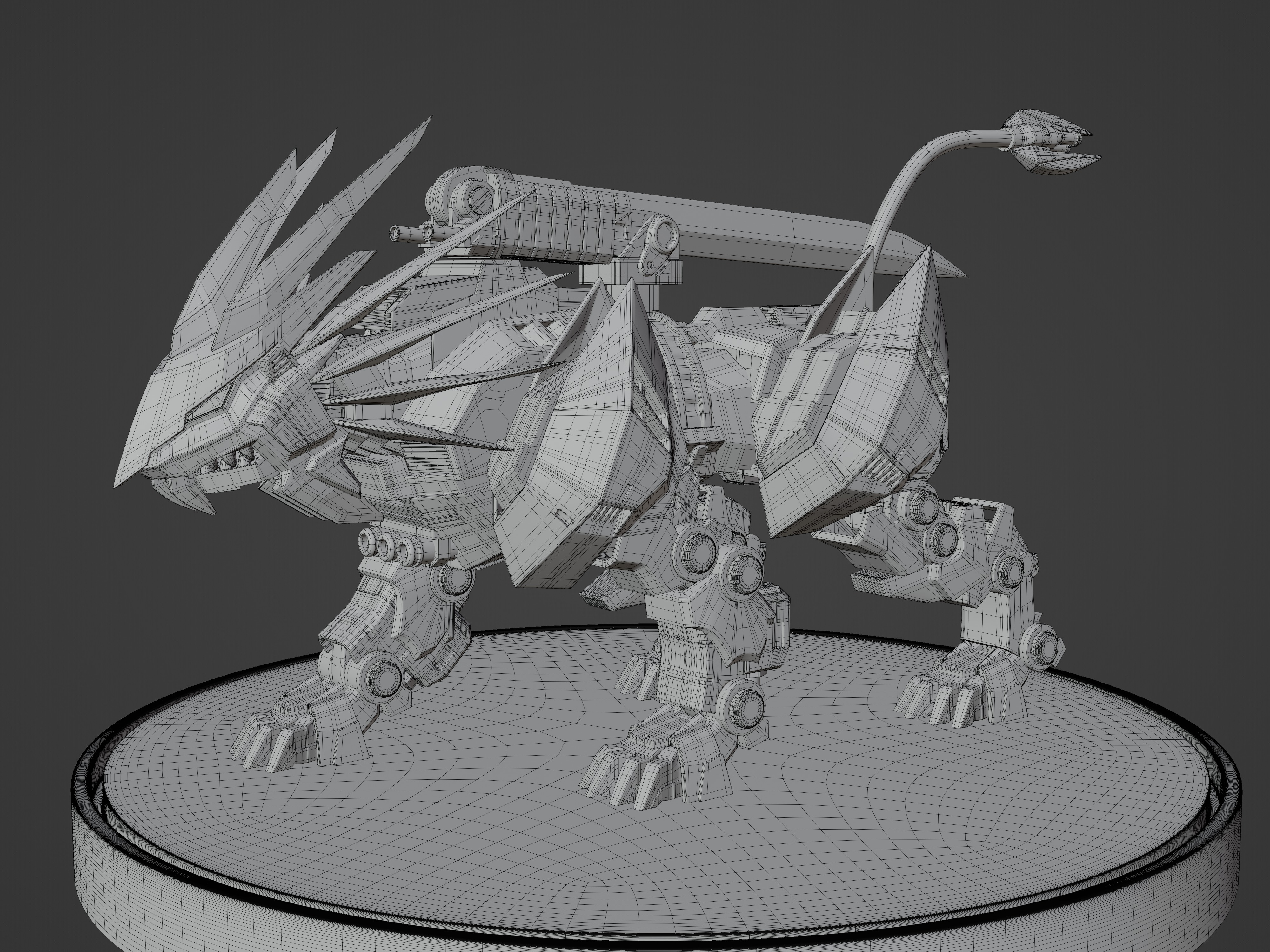 Zoids Murasame Liger Toy Model Low-poly 3D model_2