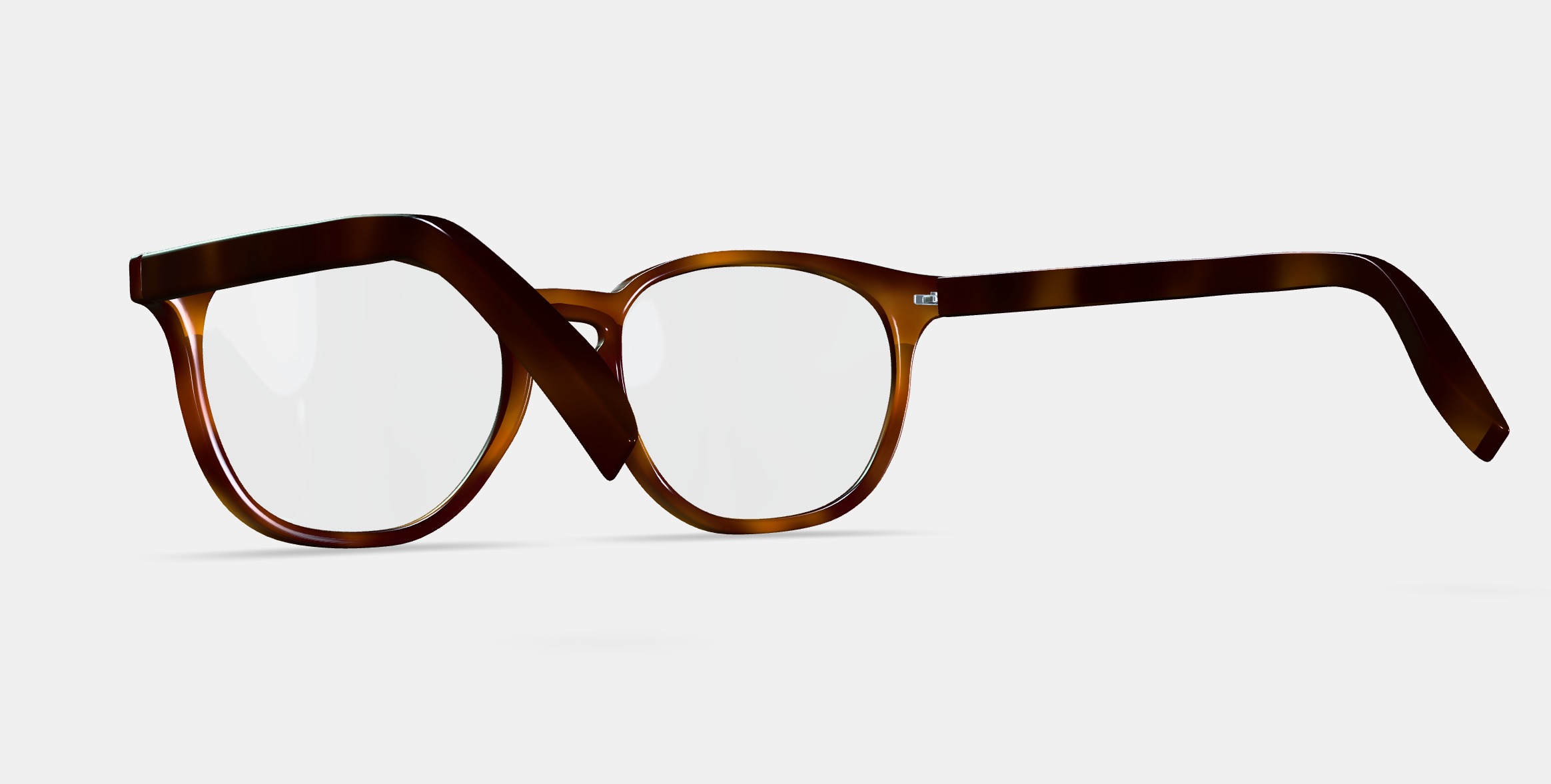 Carlton Eyeglasses in Ristretto Tortoise 3D model_4