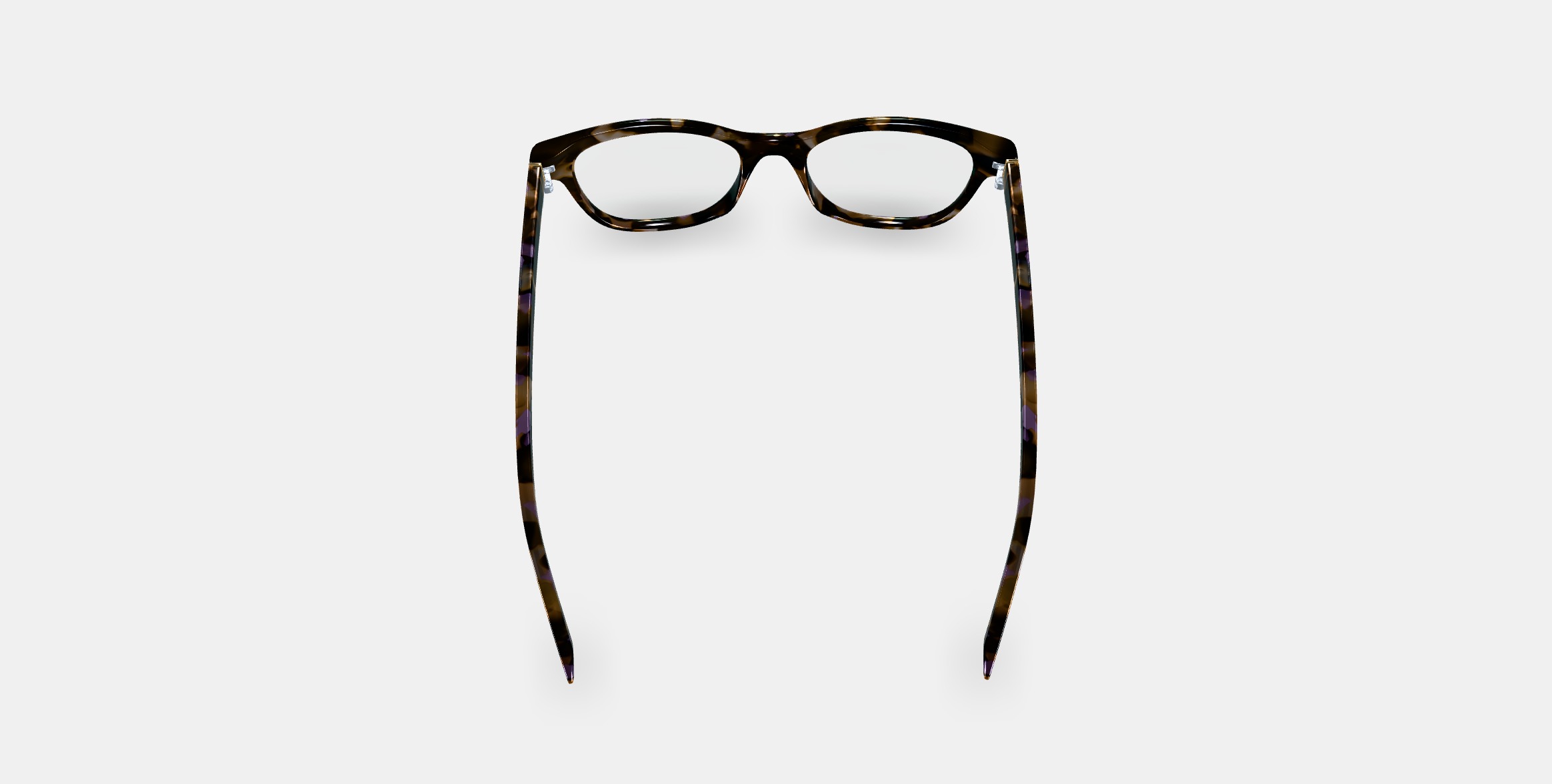 Amelia Eyeglasses in Lavender Tortoise 3D model_3