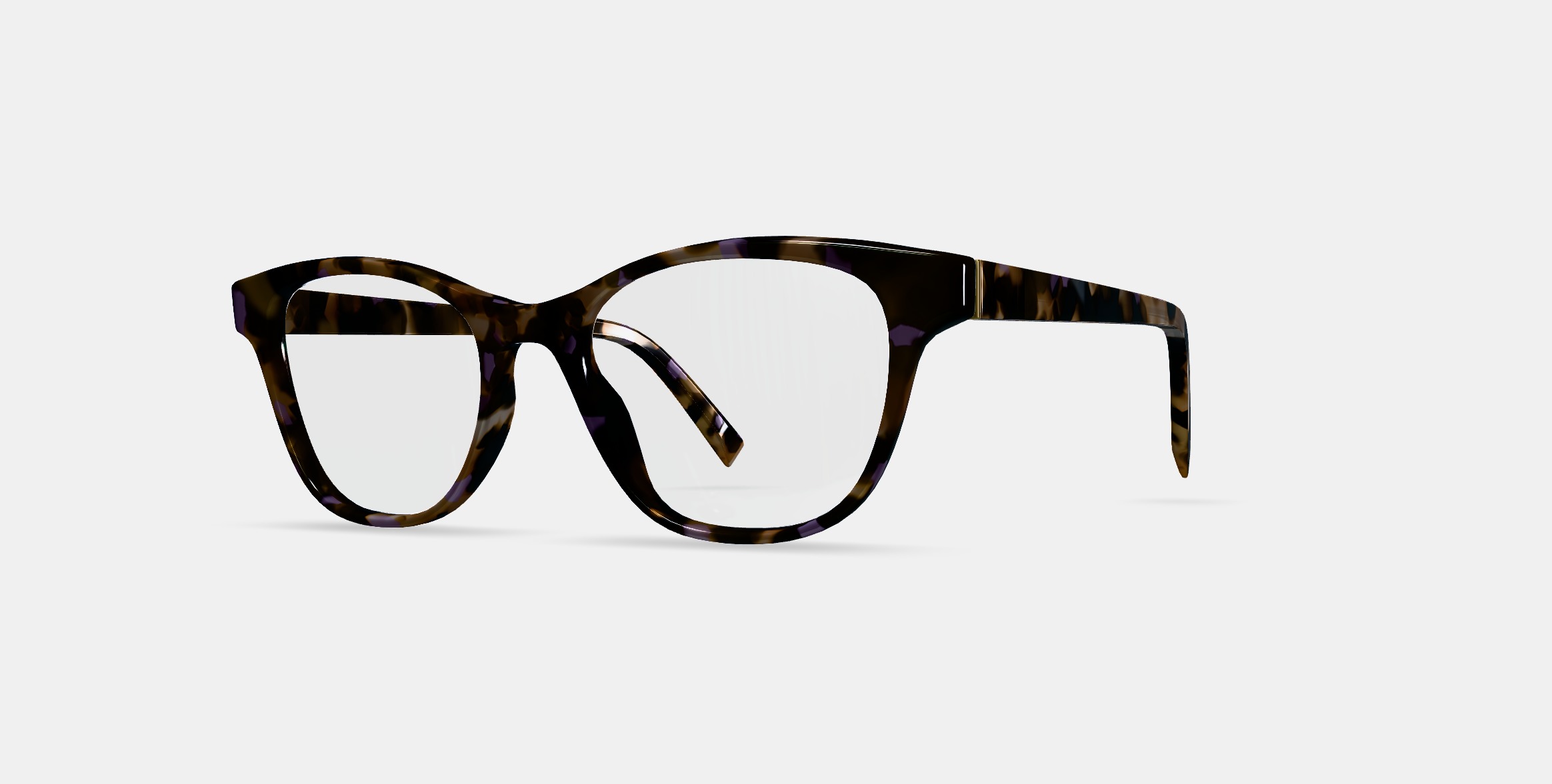 Amelia Eyeglasses in Lavender Tortoise 3D model_13