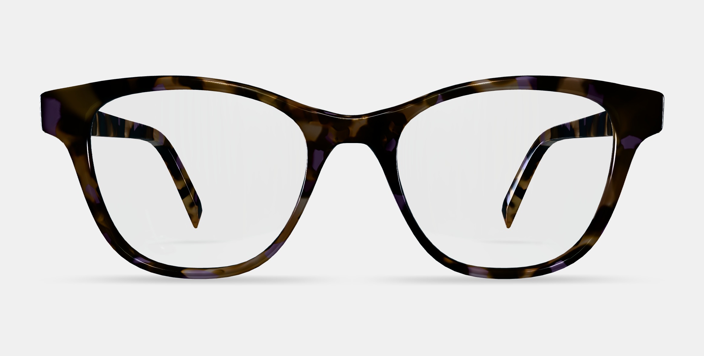 Amelia Eyeglasses in Lavender Tortoise 3D model_11