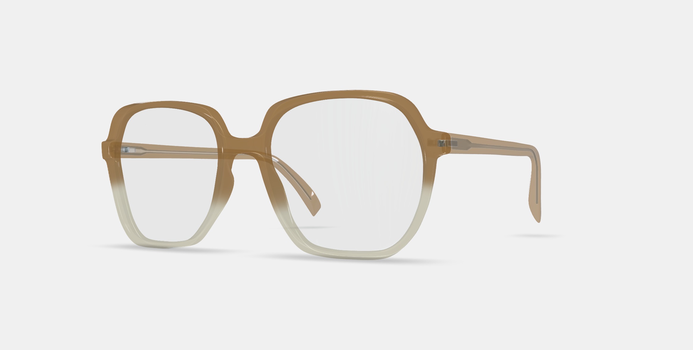 Willetta Eyeglasses in Chai Crystal Fade 3D model_13
