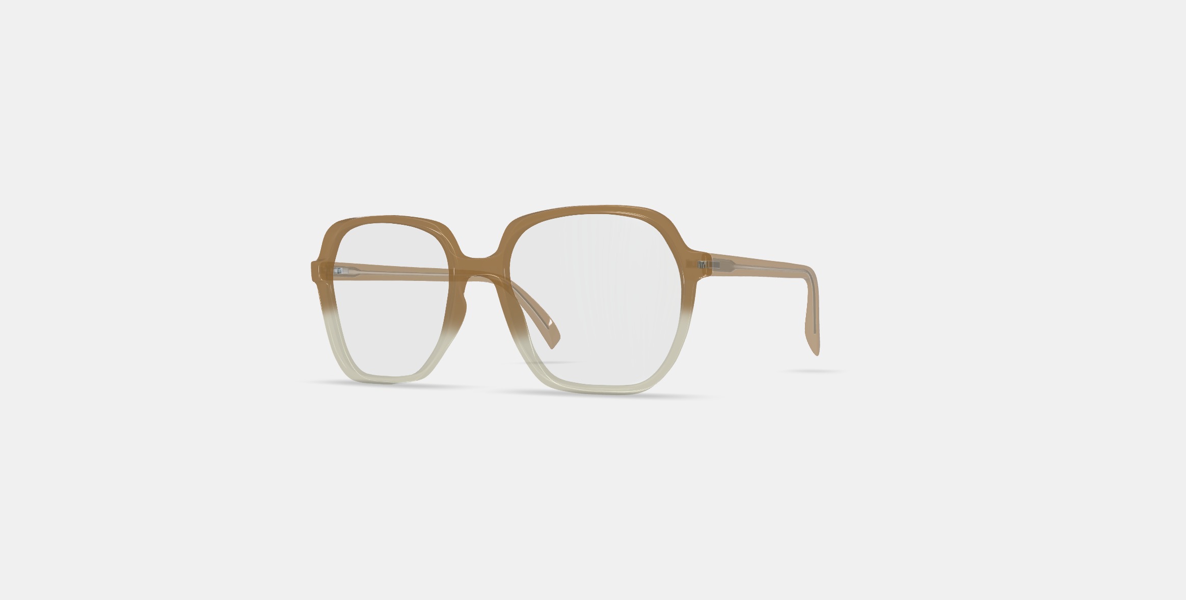 Willetta Eyeglasses in Chai Crystal Fade 3D model_12