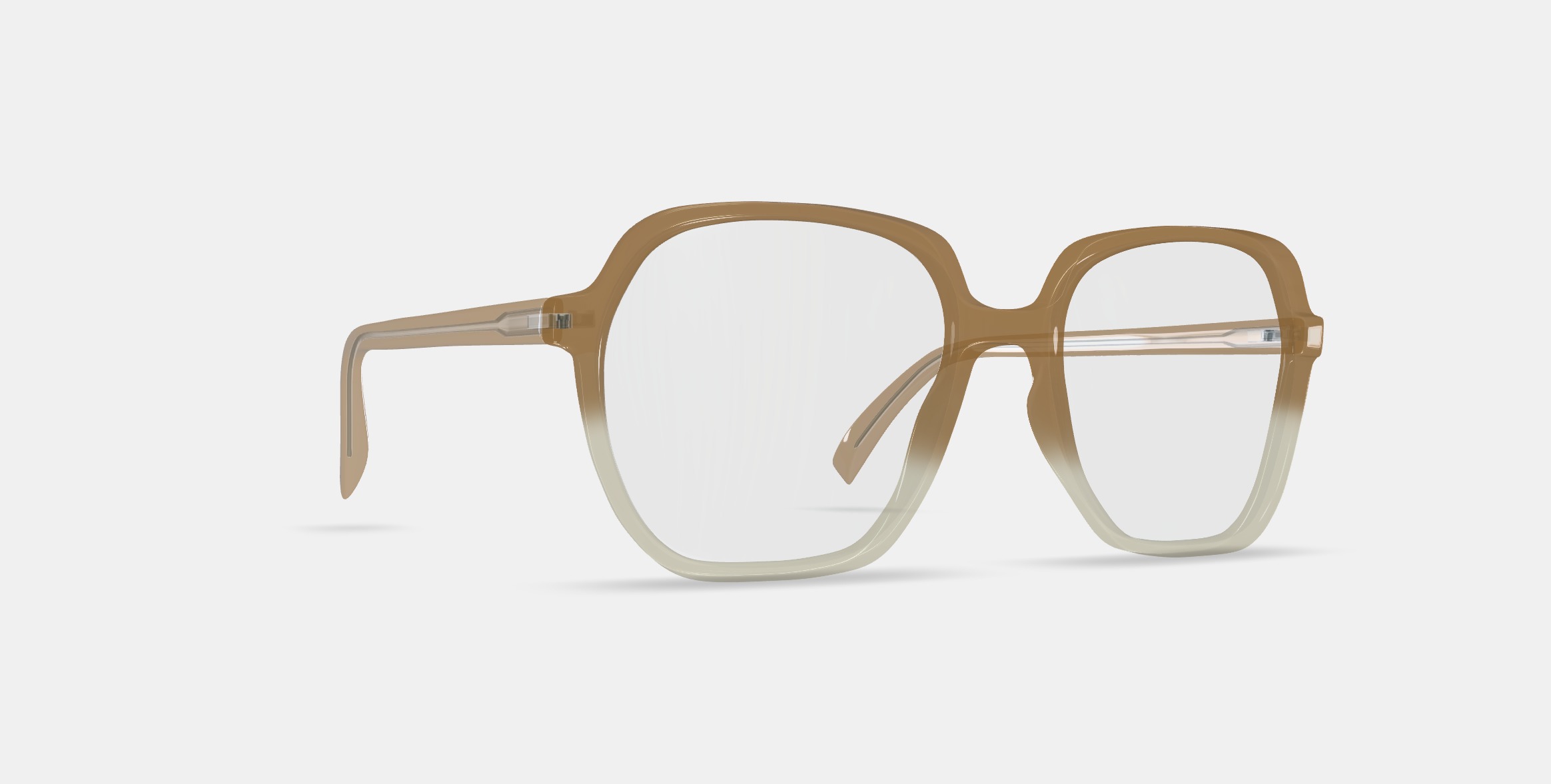 Willetta Eyeglasses in Chai Crystal Fade 3D model_9