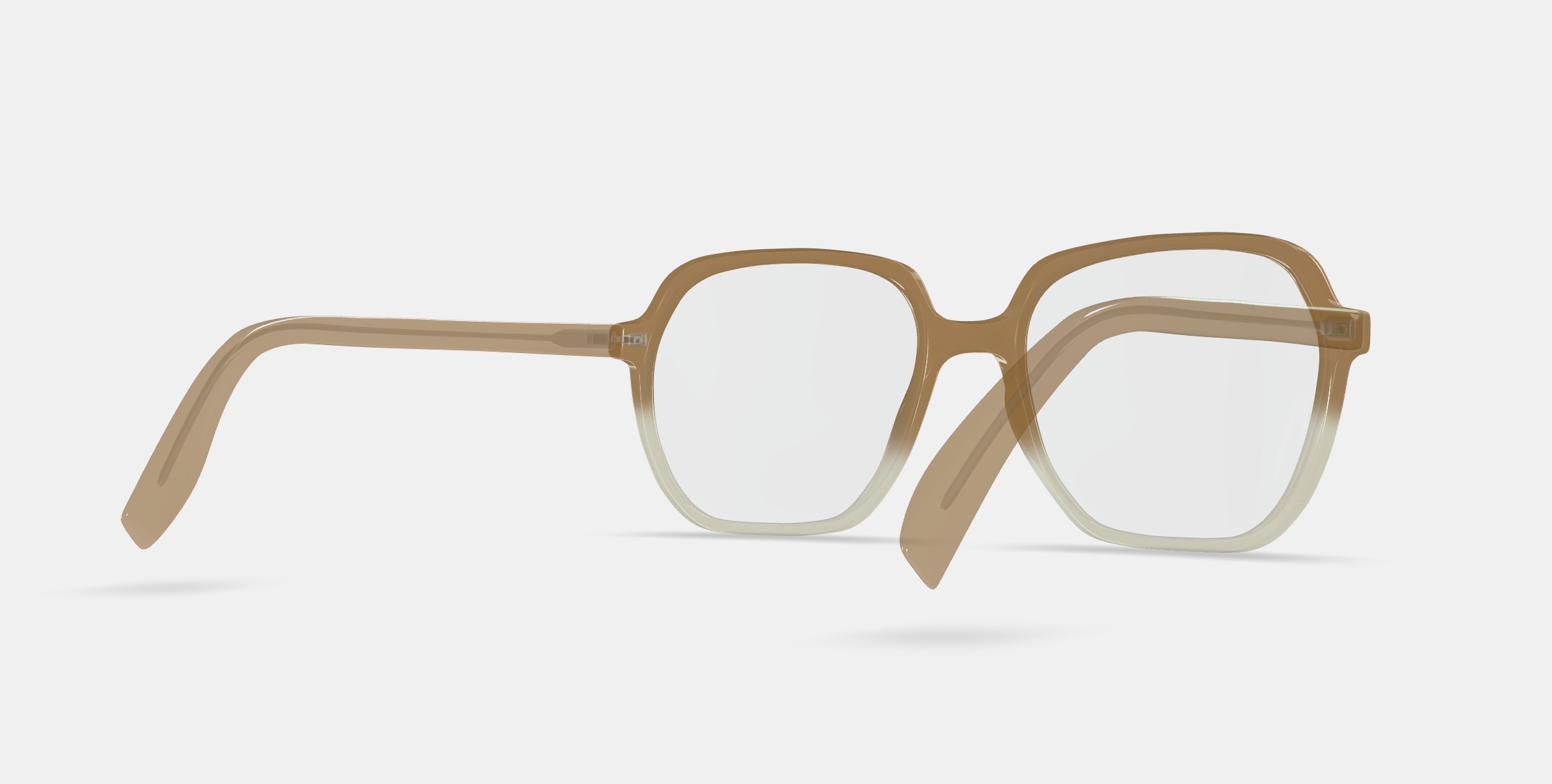Willetta Eyeglasses in Chai Crystal Fade 3D model_6