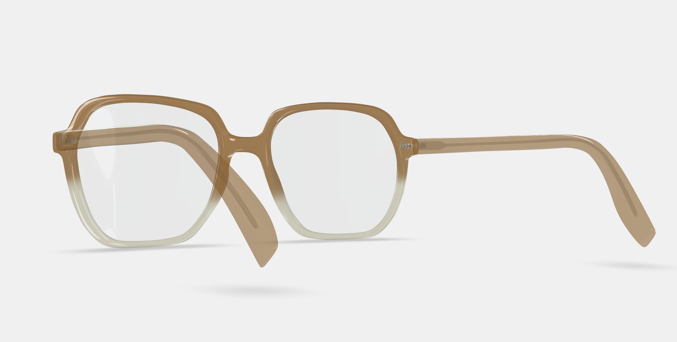 Willetta Eyeglasses in Chai Crystal Fade 3D model_2