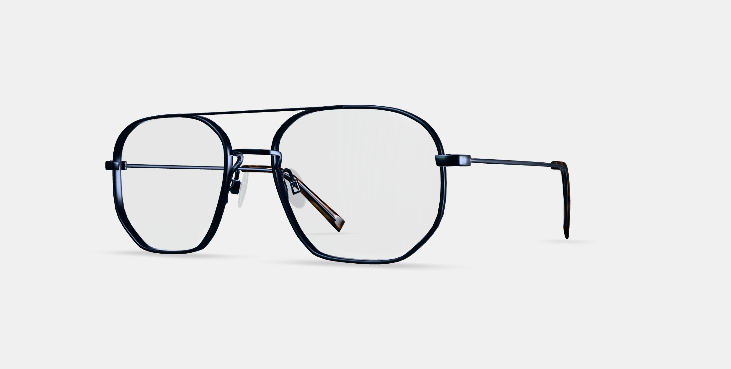 Aram Eyeglasses in Brushed Ink 3D model_13