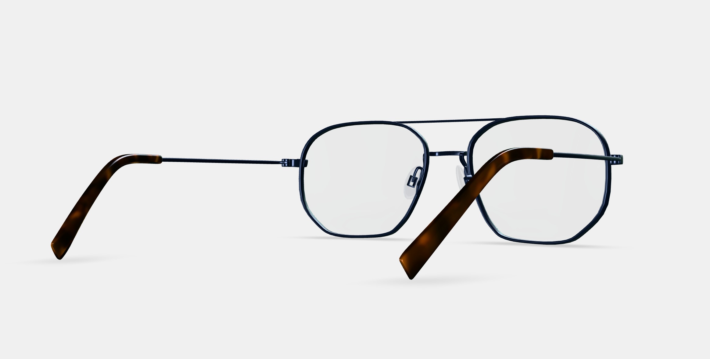 Aram Eyeglasses in Brushed Ink 3D model_6