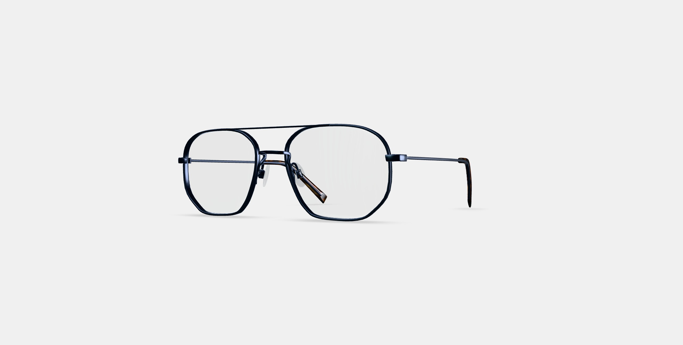 Aram Eyeglasses in Brushed Ink 3D model_12