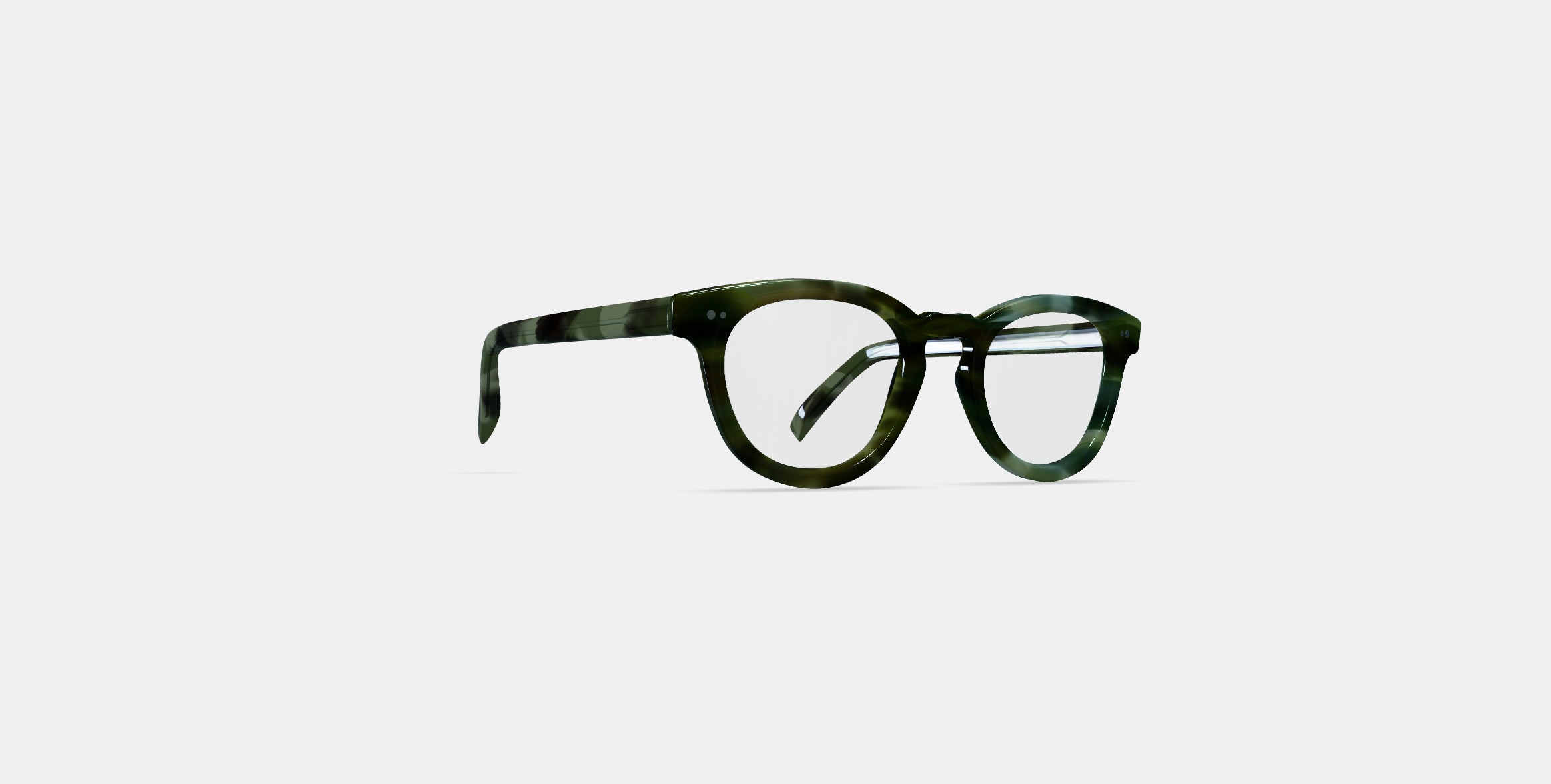 Ainsley Eyeglasses in Striped Cypress 3D model_2