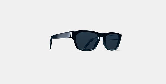 Roosevelt Sunglasses in Striped Pacific 3D model