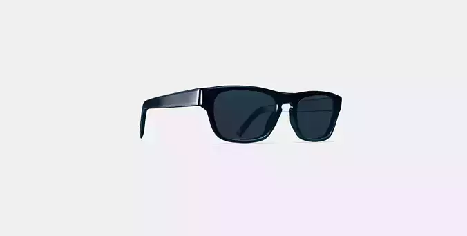 Roosevelt Sunglasses in Striped Pacific 3D model
