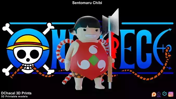 Sentomaru Chibi - One Piece 3D print model