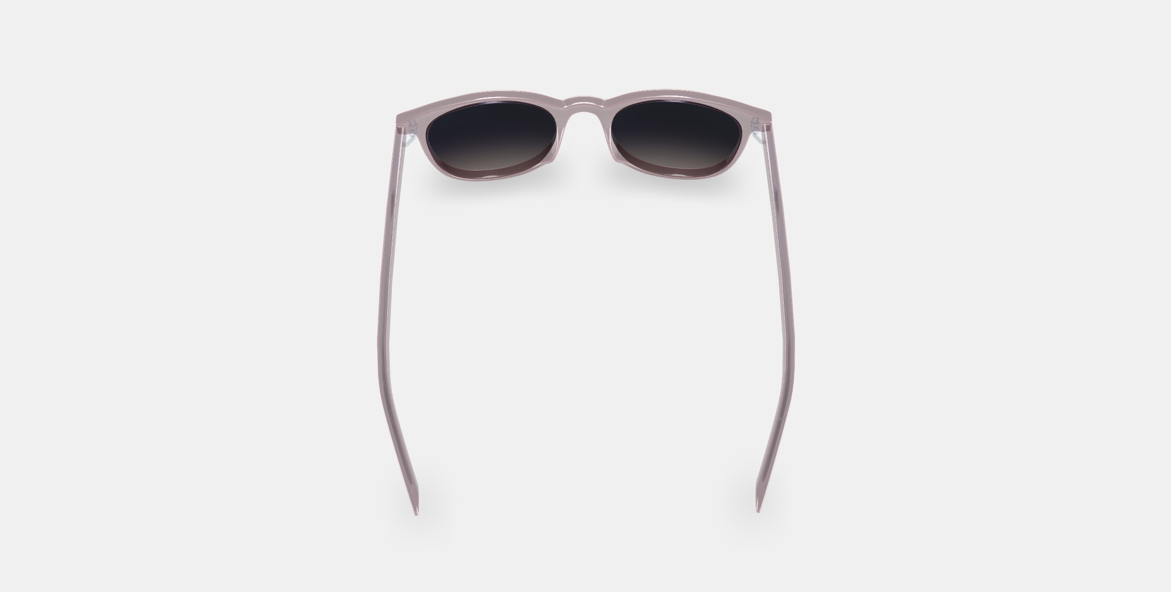 Durand Low Bridge Fit Sunglasses in Rose Water 3D model_4