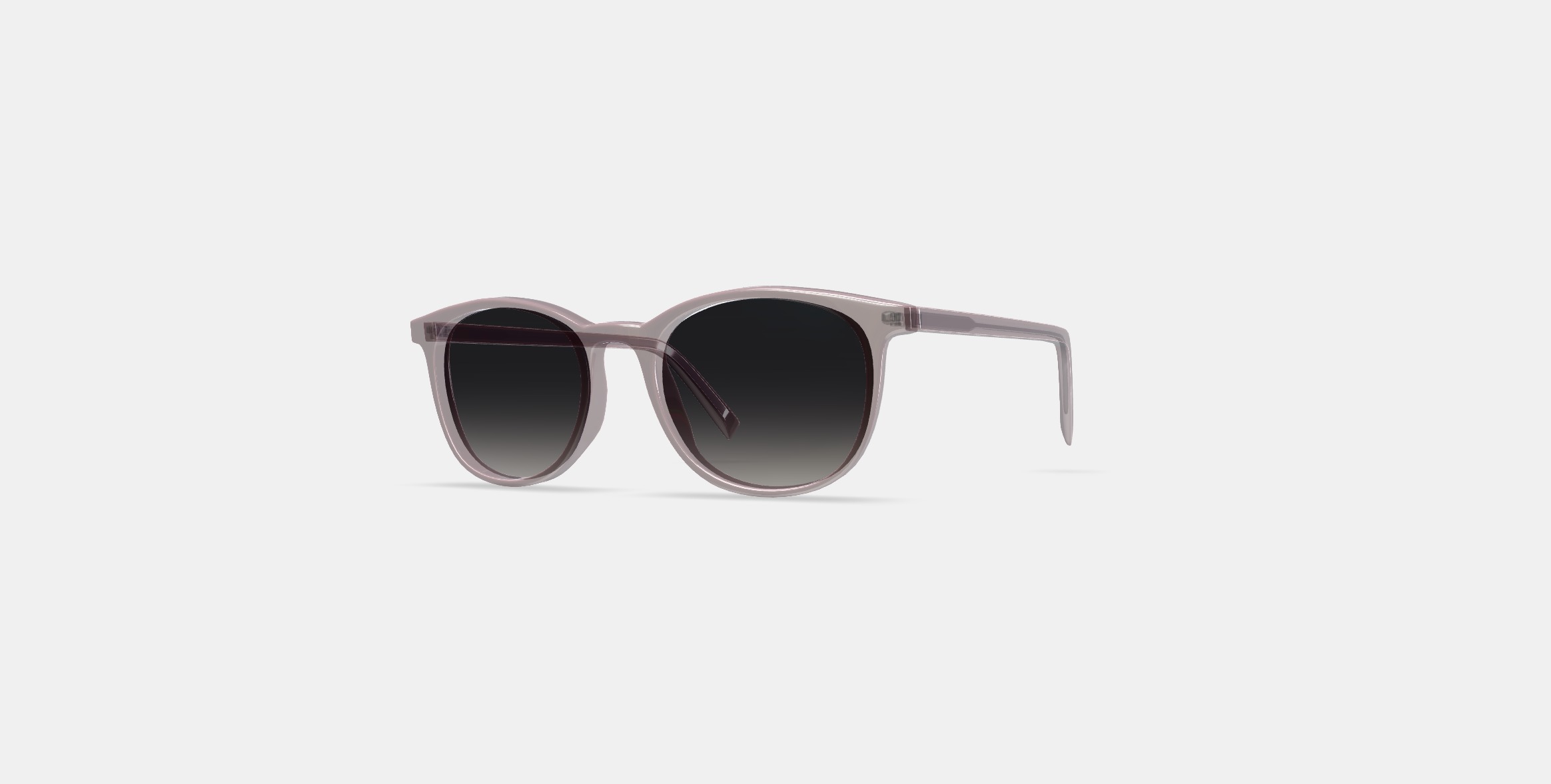 Durand Low Bridge Fit Sunglasses in Rose Water 3D model_12