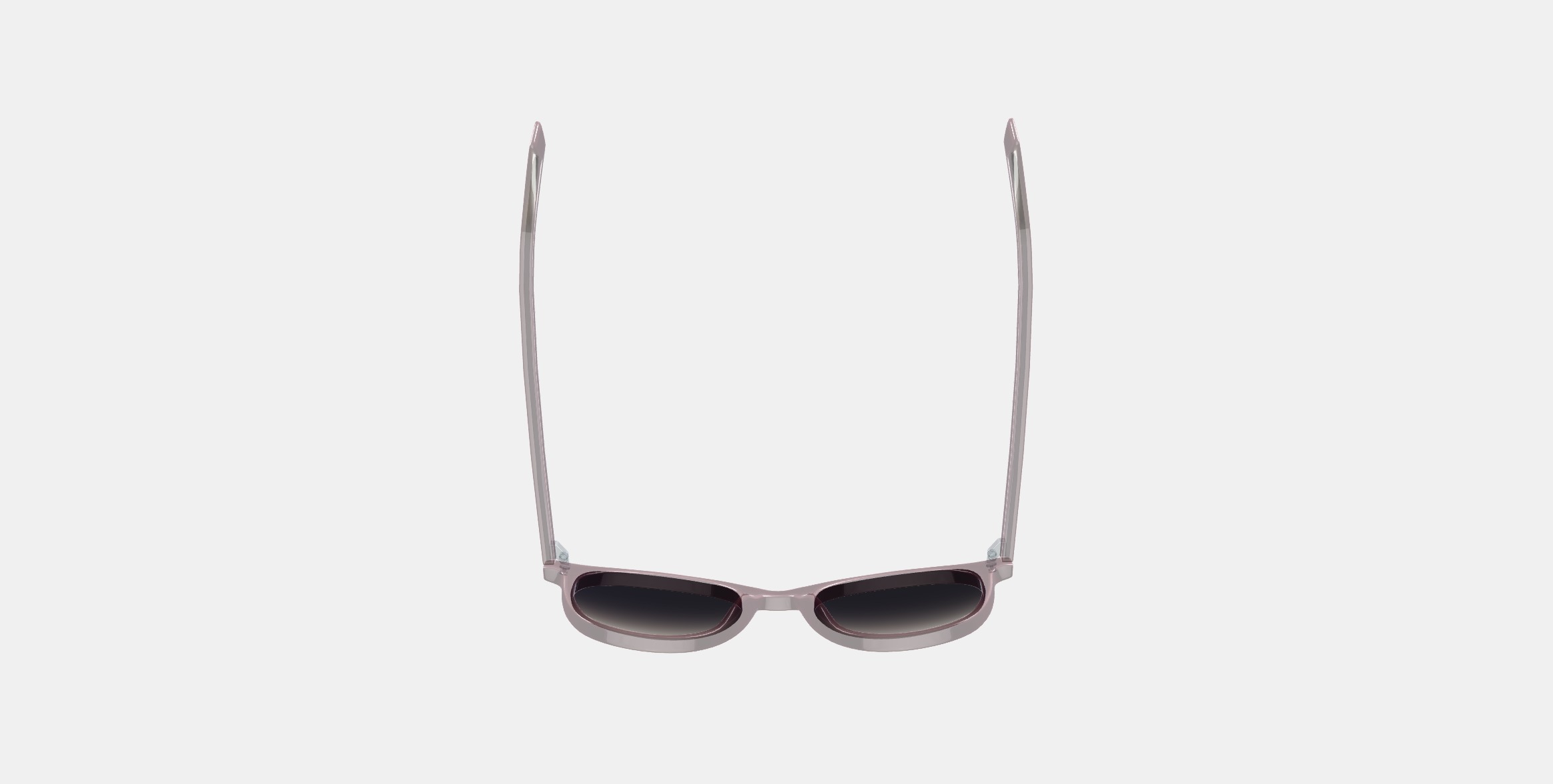 Durand Low Bridge Fit Sunglasses in Rose Water 3D model_6