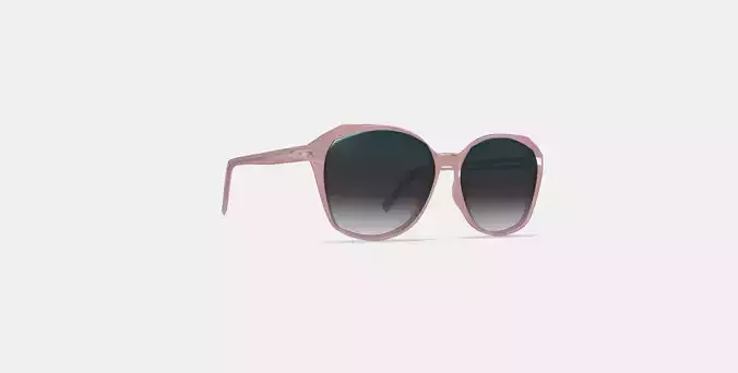 Nancy Low Bridge Fit Sunglasses in Rose Crystal