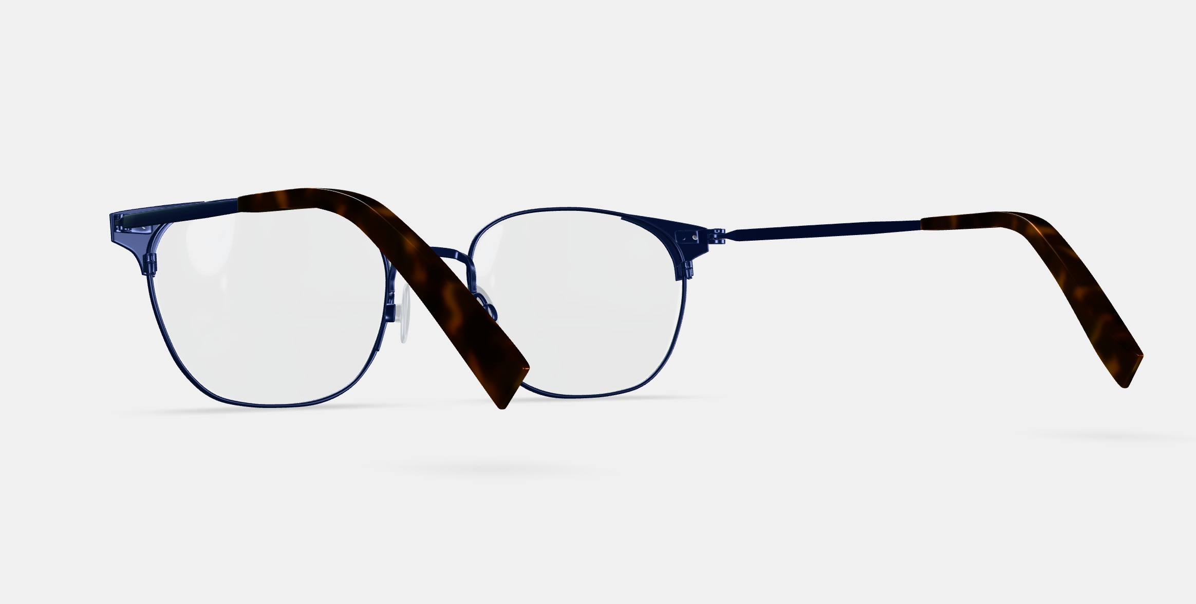 Heyward Eyeglasses in Brushed Navy 3D model_5