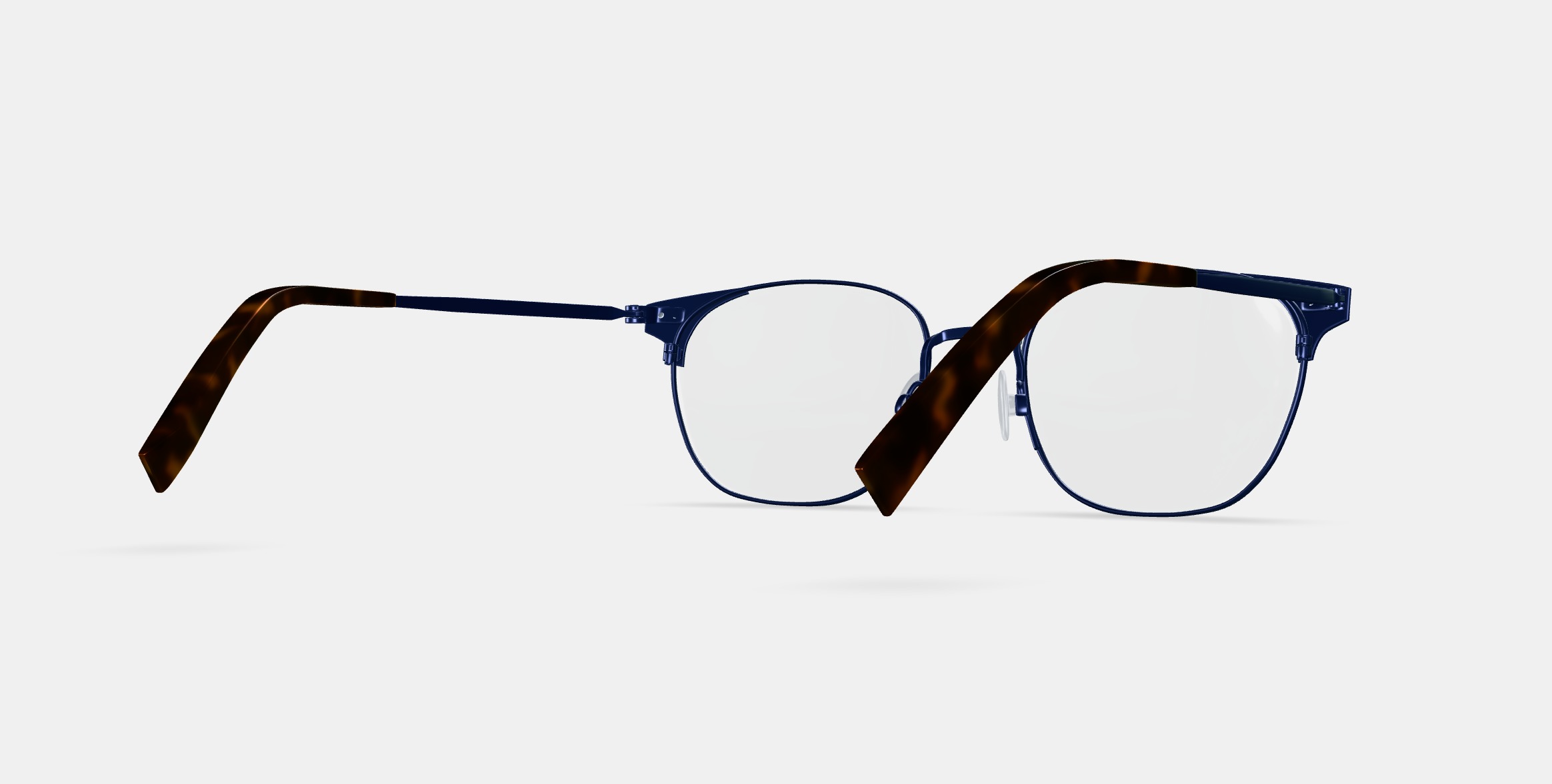Heyward Eyeglasses in Brushed Navy 3D model_6